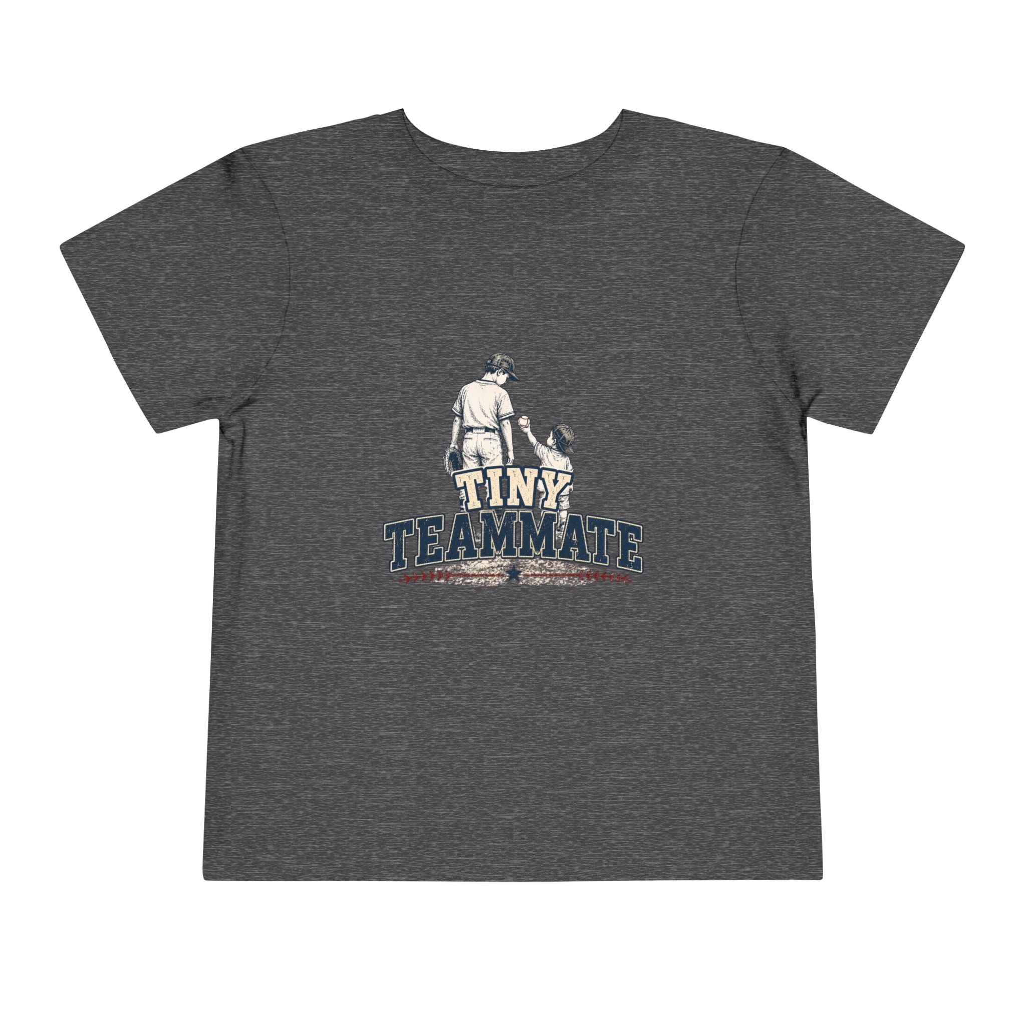 Tiny Teammate Baseball Toddler Short Sleeve Tee | Kids Sports Shirt