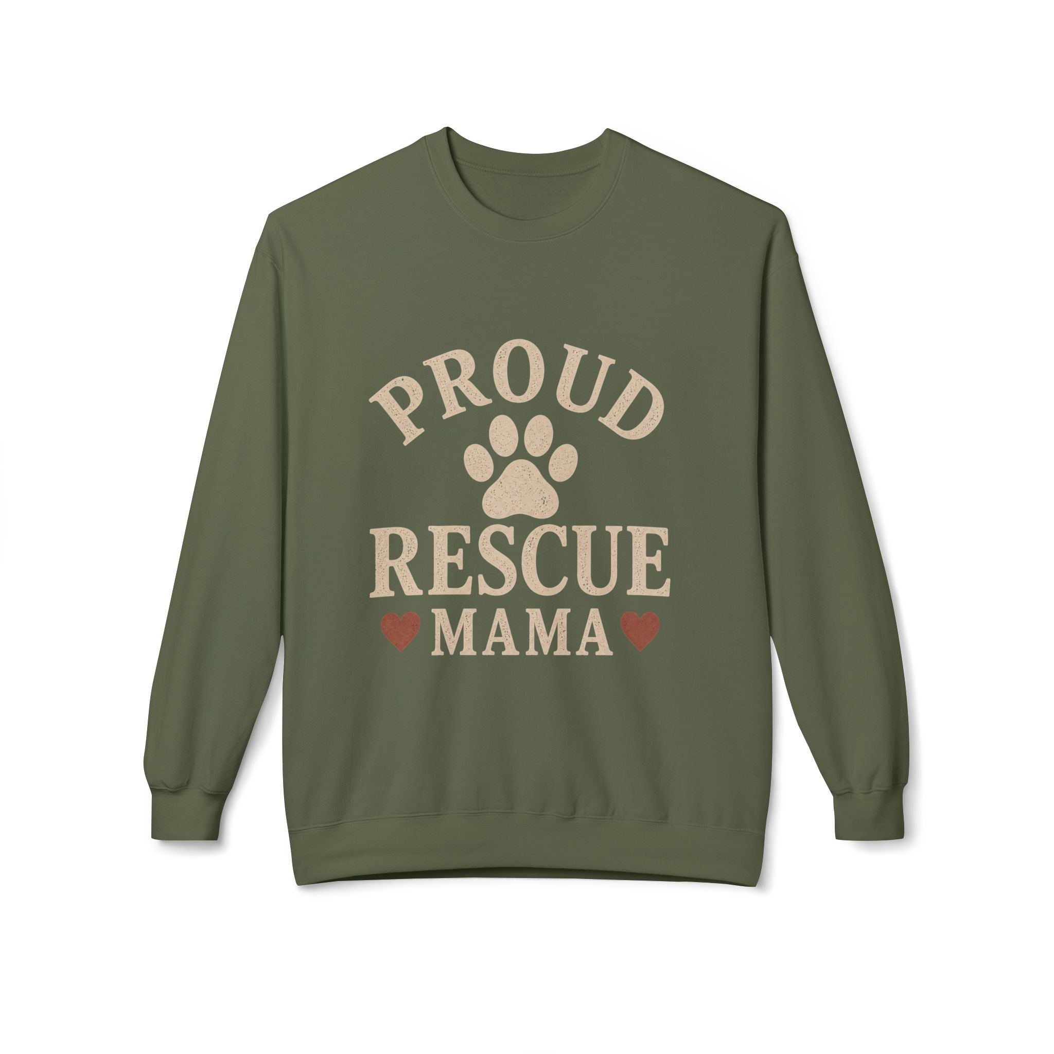 Proud Rescue Mama Sweatshirt, Rescue Dog Mom Crewneck, Shelter Dog Mom Gift, Vintage Dog Lover Sweatshirt, Adopt Don't Shop Gift