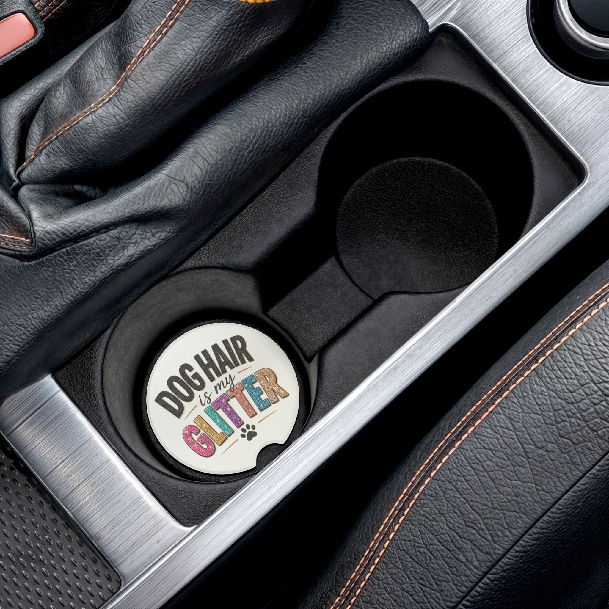 Dog Mom Car Coaster | Pet Lover Car Accessory