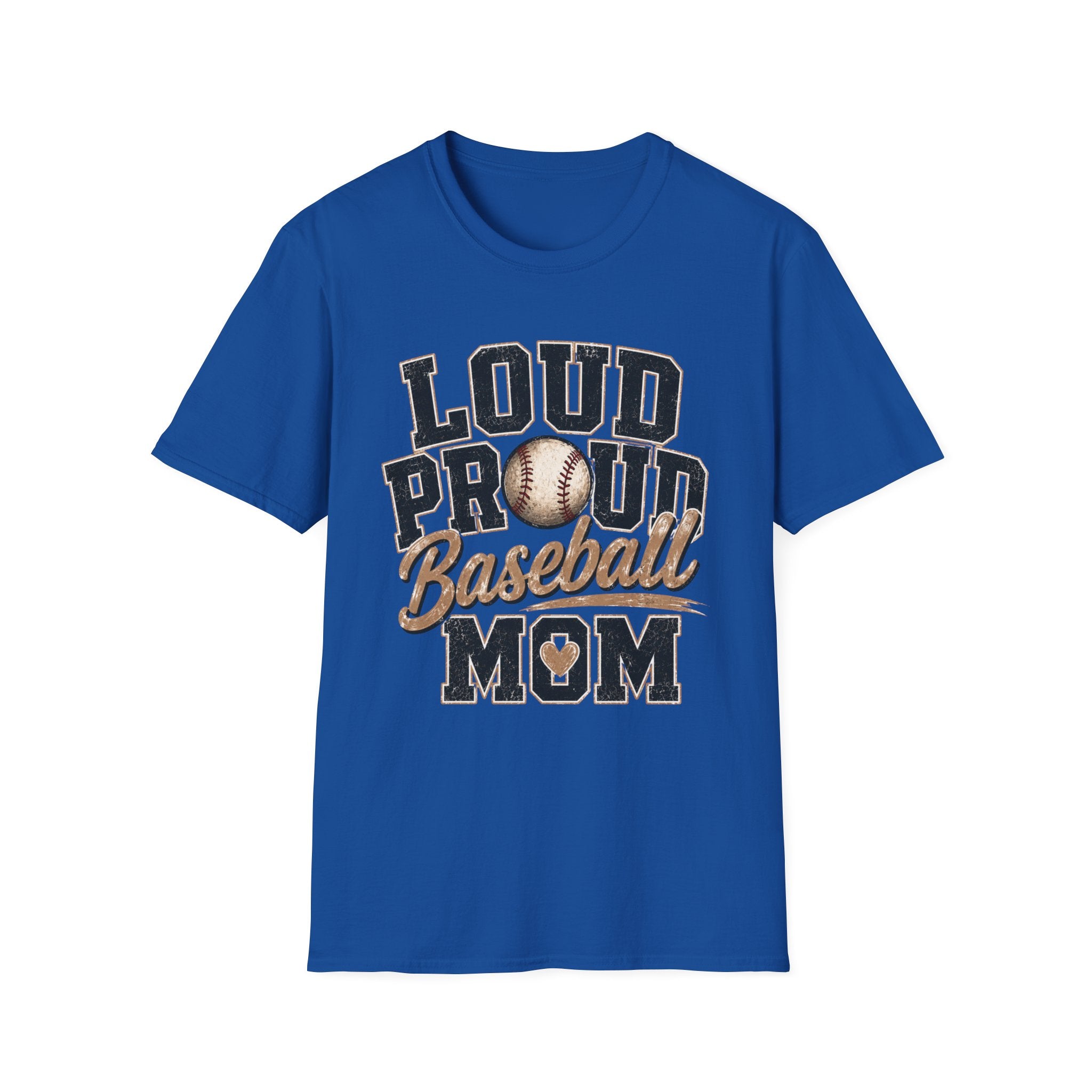 Loud Proud Baseball Mom T-Shirt | Baseball Graphic Tee, Mom Shirt
