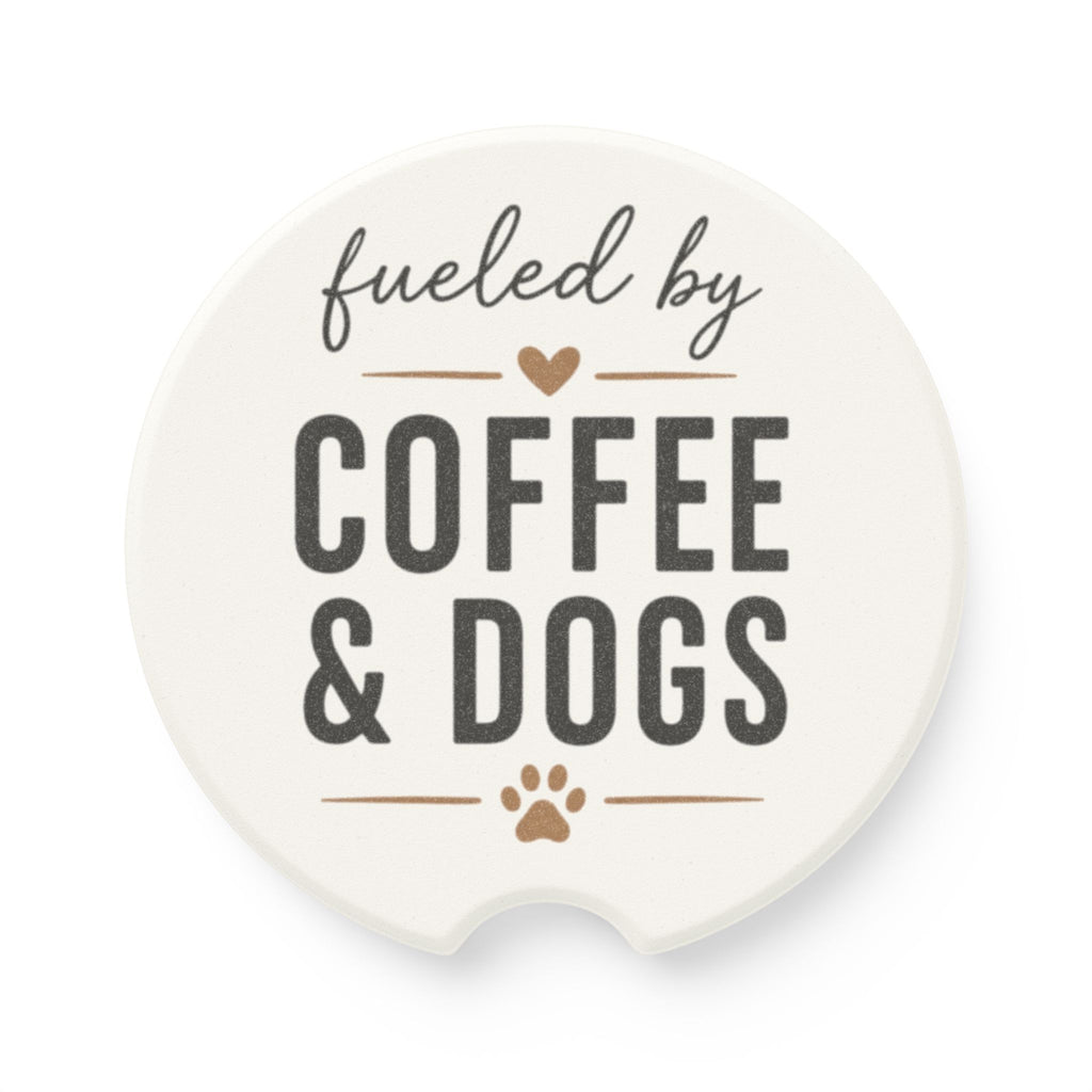 Dog Mom Car Coaster | Paw Print Beverage Slot