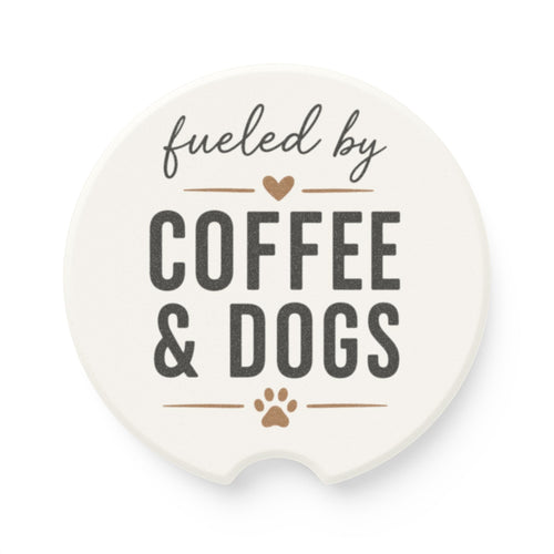 Dog Mom Car Coaster | Paw Print Beverage Slot