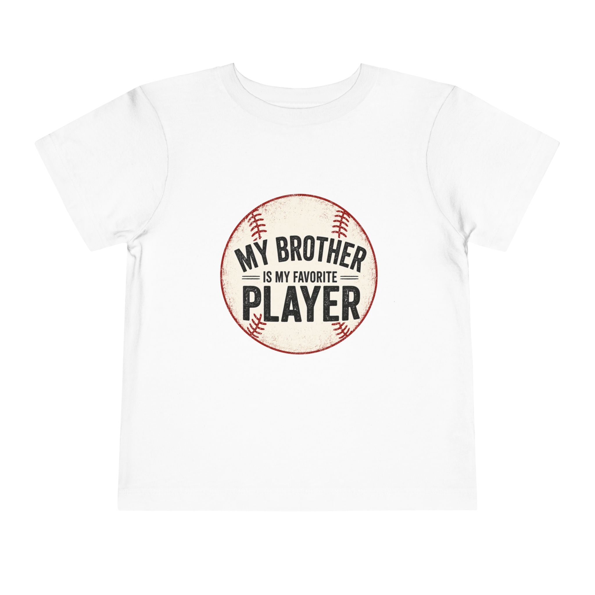 My Brother Is My Favorite Player Toddler Tee | Baseball Graphic
