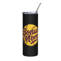Bonus Mom Softball Logo Tumbler | 20oz Stainless Steel