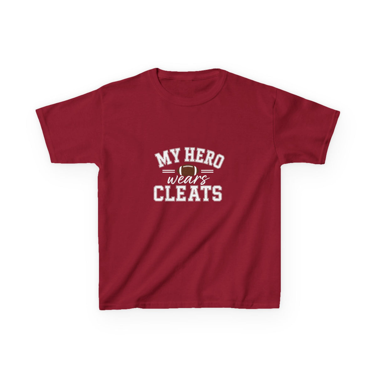 My Hero Wears Cleats Shirt | Kids Football Shirt | Little Brother Football Shirt | Little Sister Football Shirt | Sibling Shirt