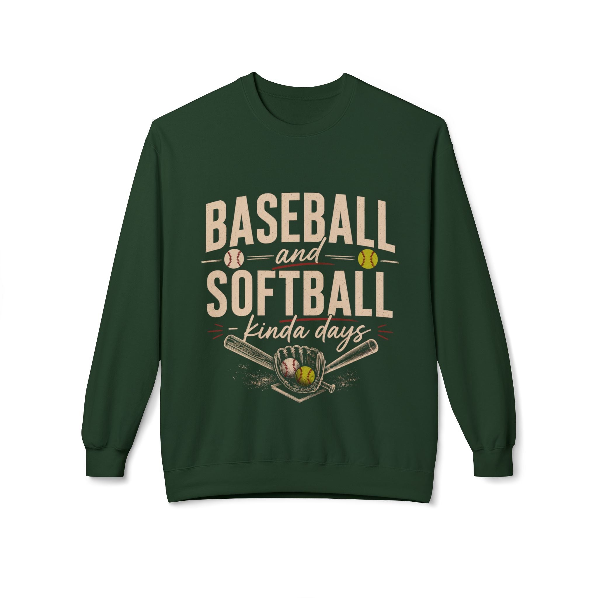 Baseball and Softball Kinda Days Sweatshirt, Sports Mom Sweatshirt, Sports Dad Sweatshirt, Grandparent Sweatshirt