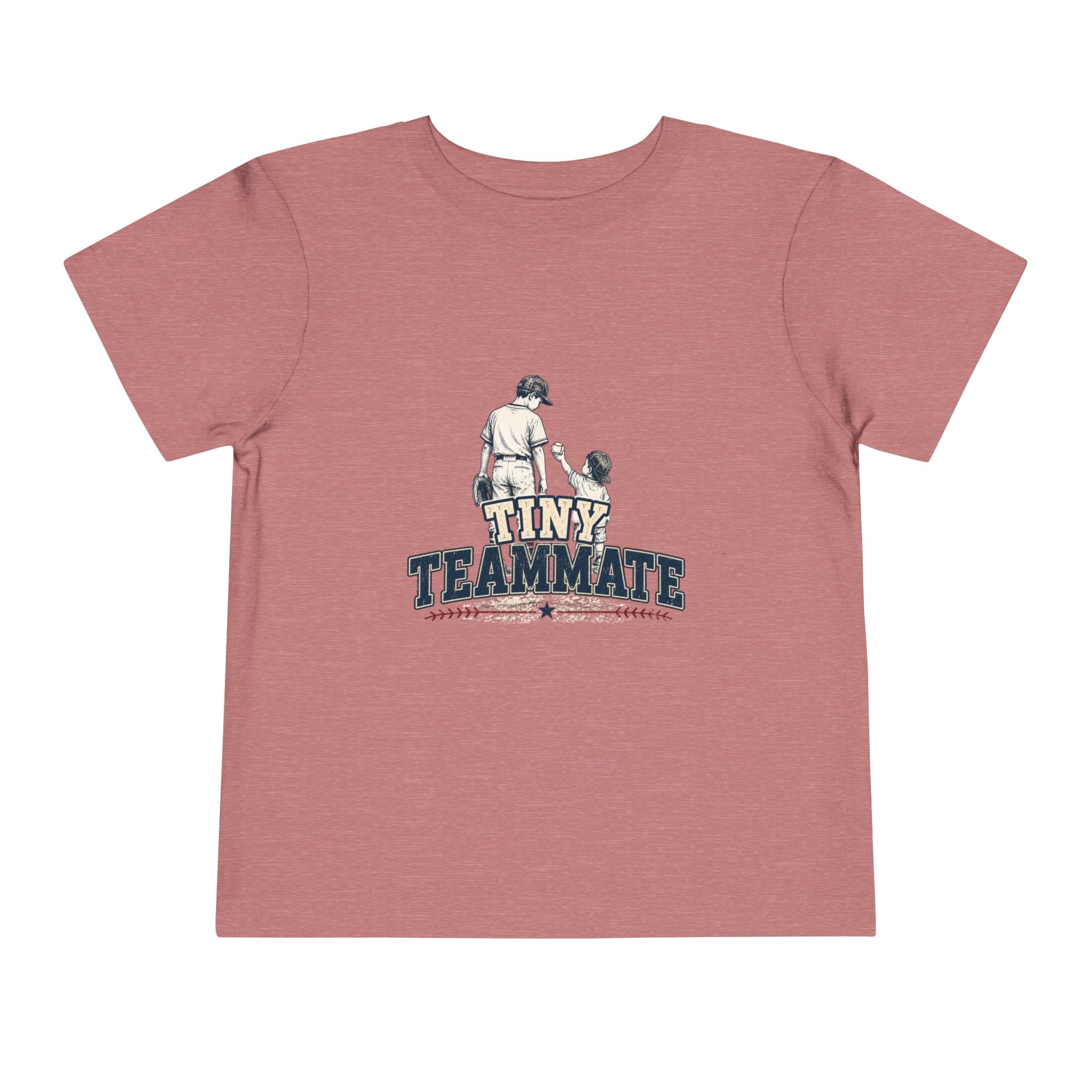 Tiny Teammate Baseball Toddler Short Sleeve Tee | Kids Sports Shirt