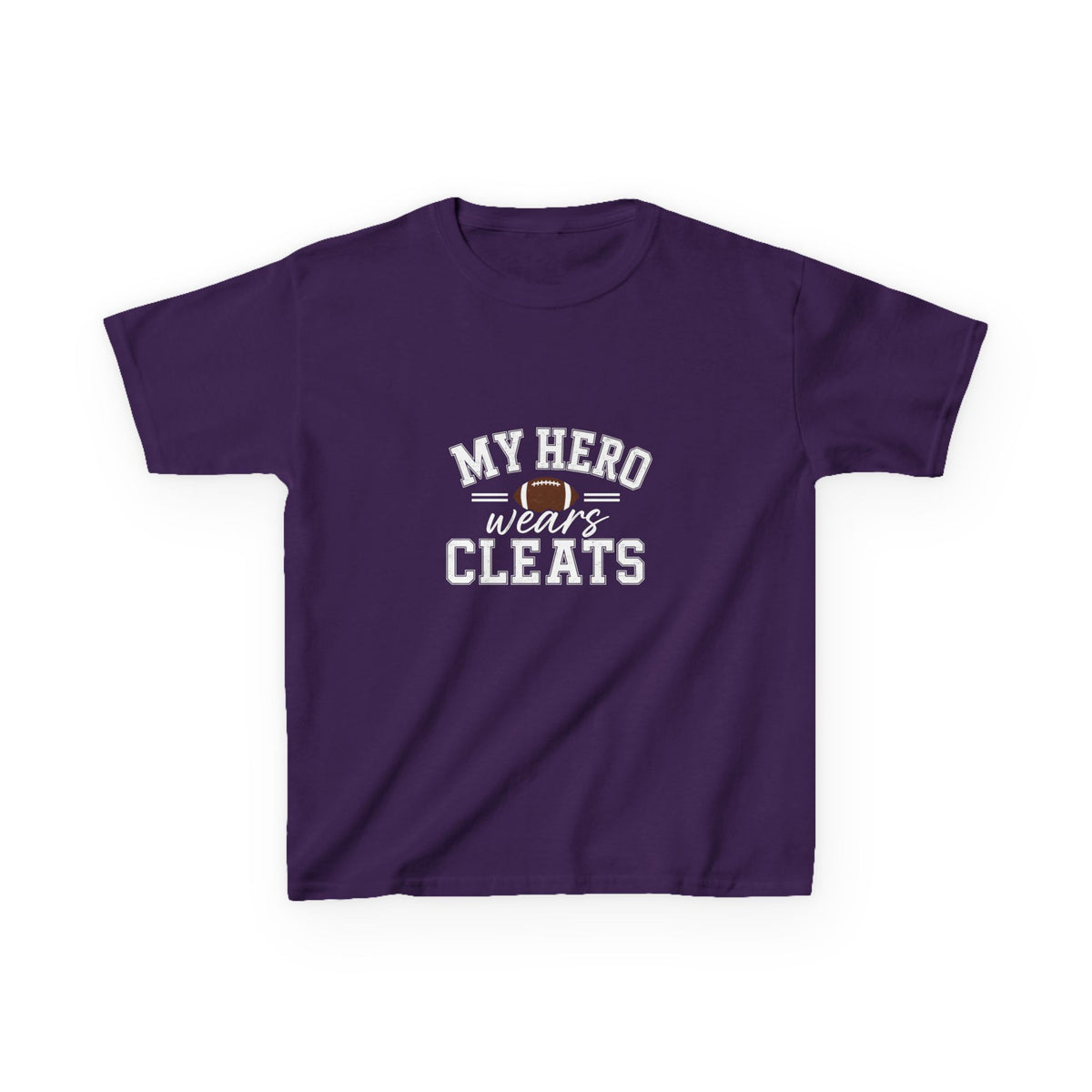 My Hero Wears Cleats Shirt | Kids Football Shirt | Little Brother Football Shirt | Little Sister Football Shirt | Sibling Shirt