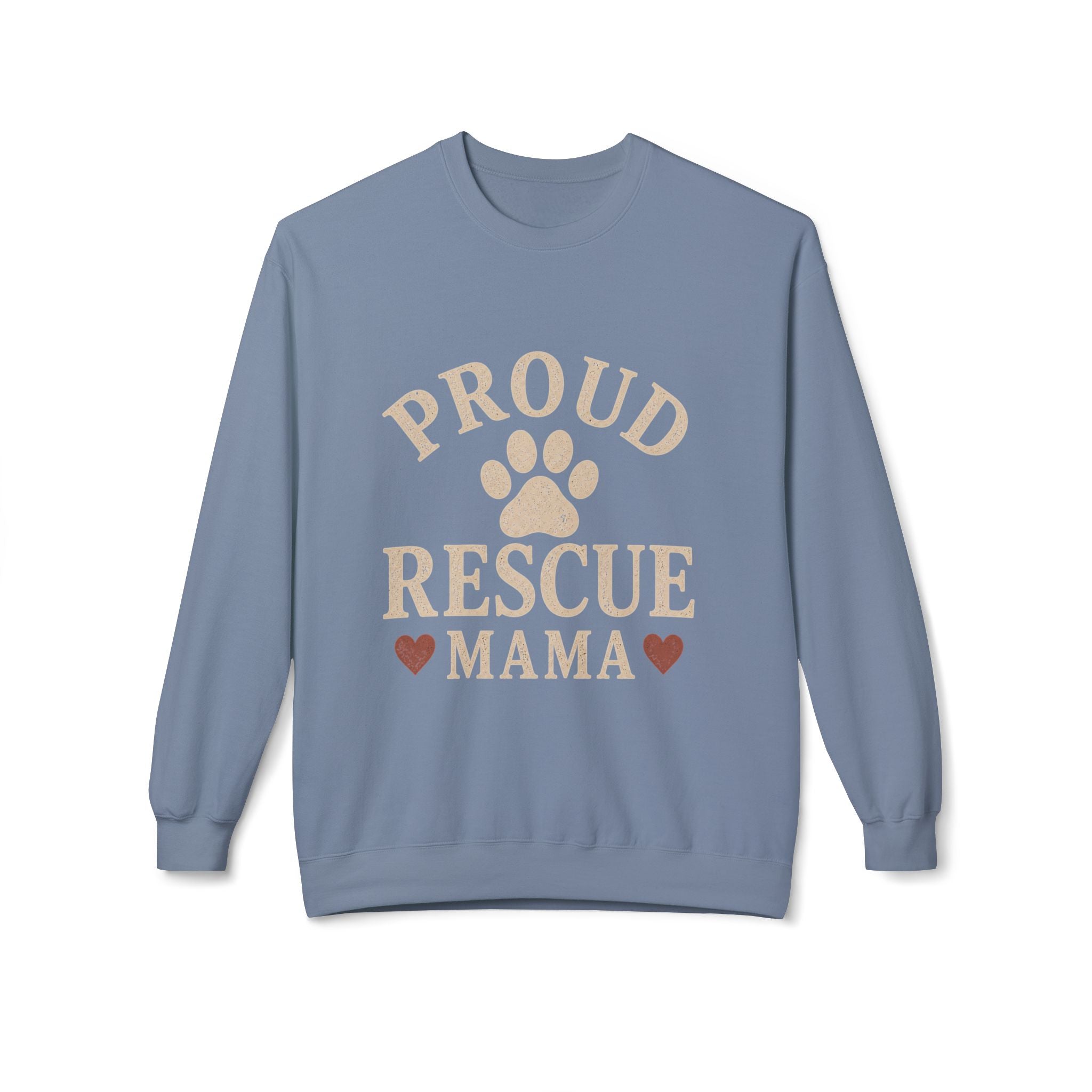 Proud Rescue Mama Sweatshirt, Rescue Dog Mom Crewneck, Shelter Dog Mom Gift, Vintage Dog Lover Sweatshirt, Adopt Don't Shop Gift