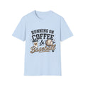 Running on Coffee & Baseball T-Shirt | Baseball Mom T-Shirt