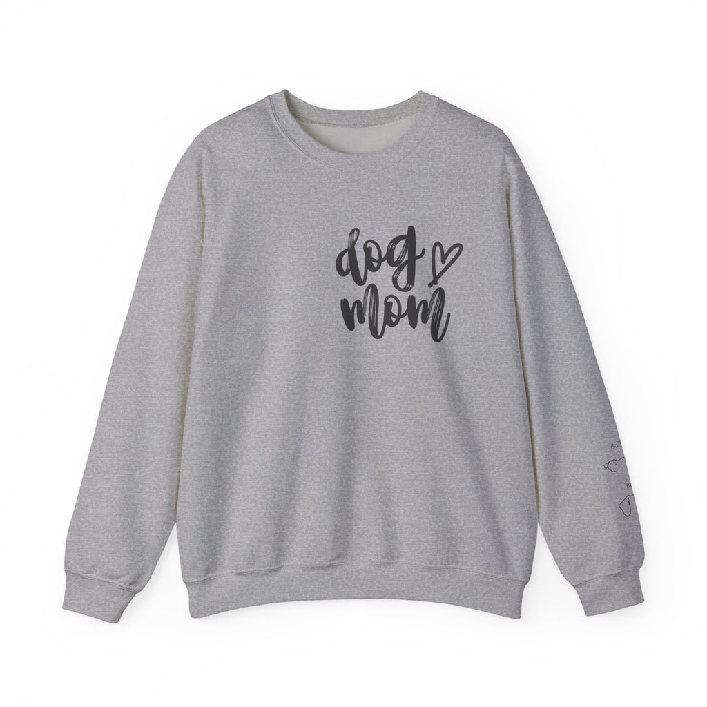Dog Mom Crewneck Sweatshirt, Personalized Dog Mom Sweatshirt, Custom Dog Mom Sweatshirt, Dog Mom Sweatshirt