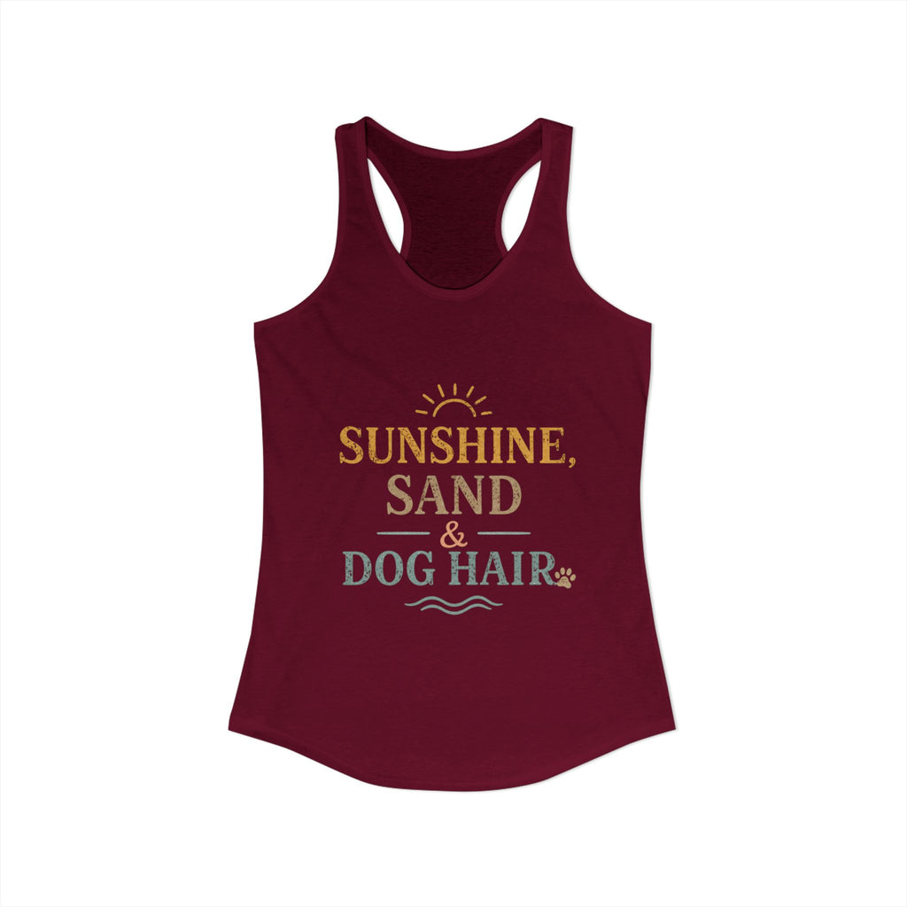 Women's Ideal Racerback Tank | Dog and beach themed tanks