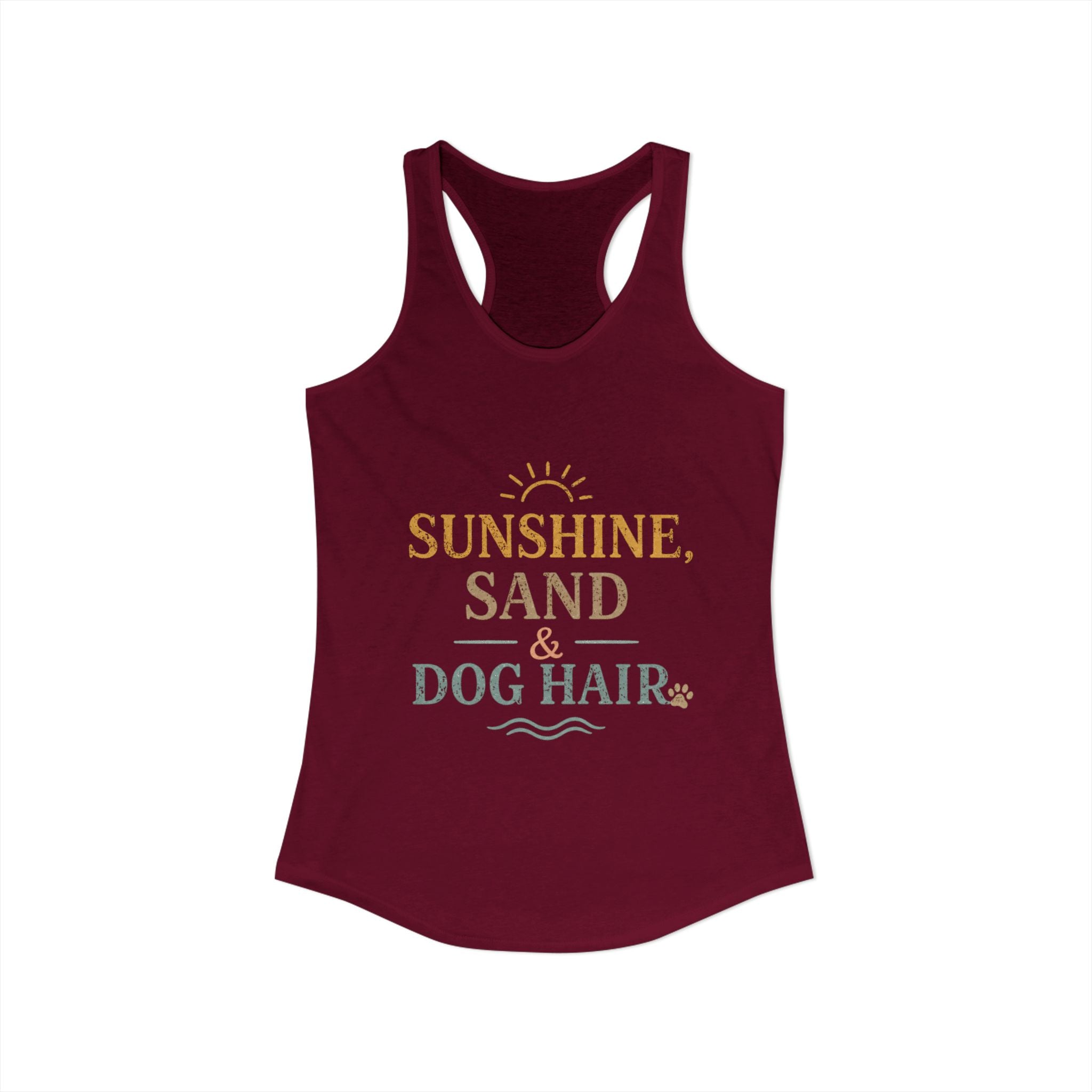 Women's Ideal Racerback Tank | Dog and beach themed tanks