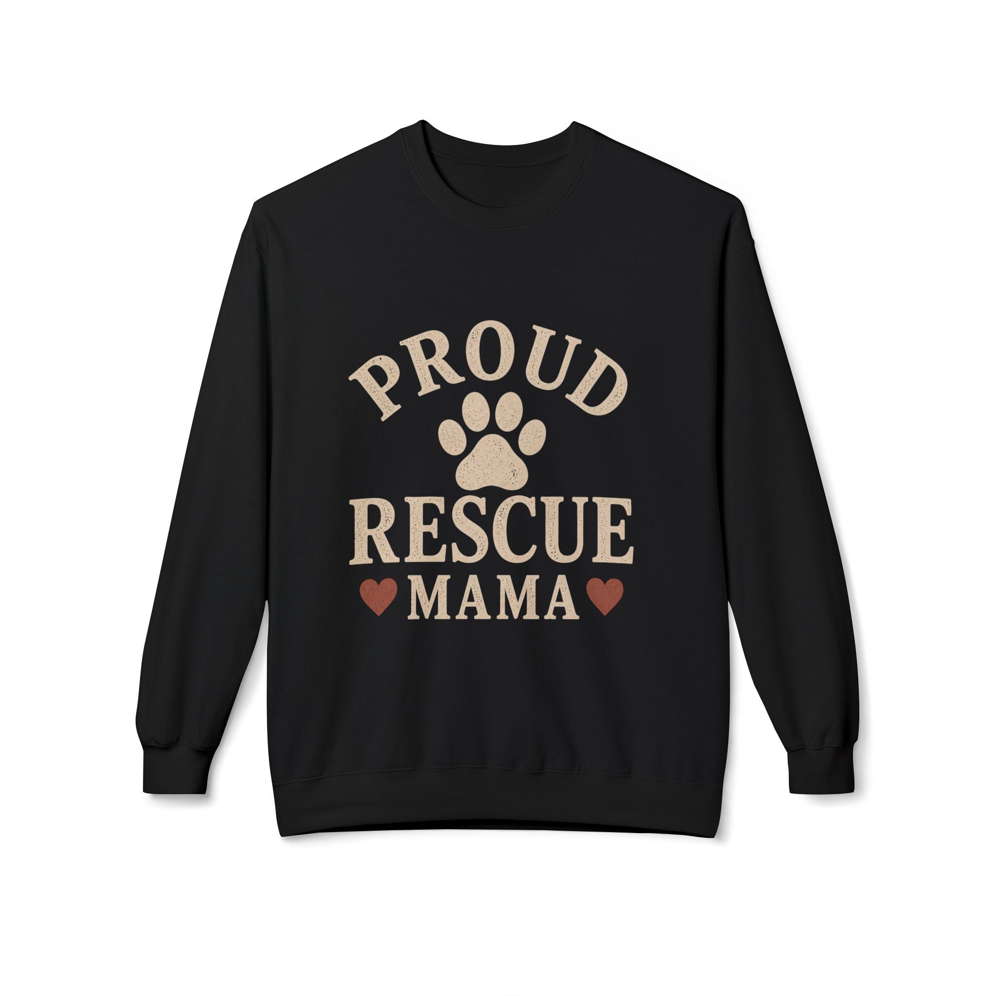 Proud Rescue Mama Sweatshirt, Rescue Dog Mom Crewneck, Shelter Dog Mom Gift, Vintage Dog Lover Sweatshirt, Adopt Don't Shop Gift