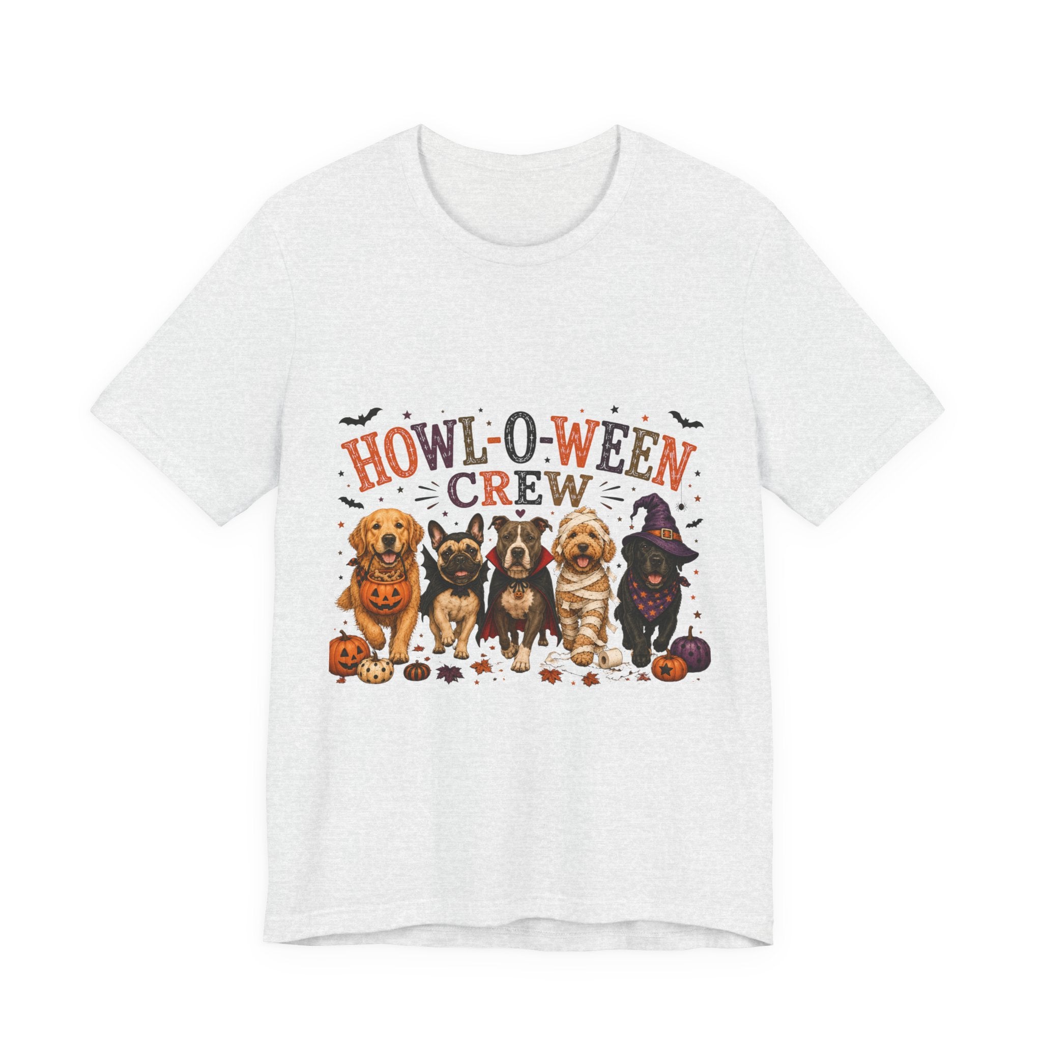 Howl-O-Ween Crew Shirt, Halloween Dog Mom Shirt, Cute Dog Halloween Tee, Spooky Dog Lover Gift, Fall Dog Shirt, Pumpkin Dog Costume Tee