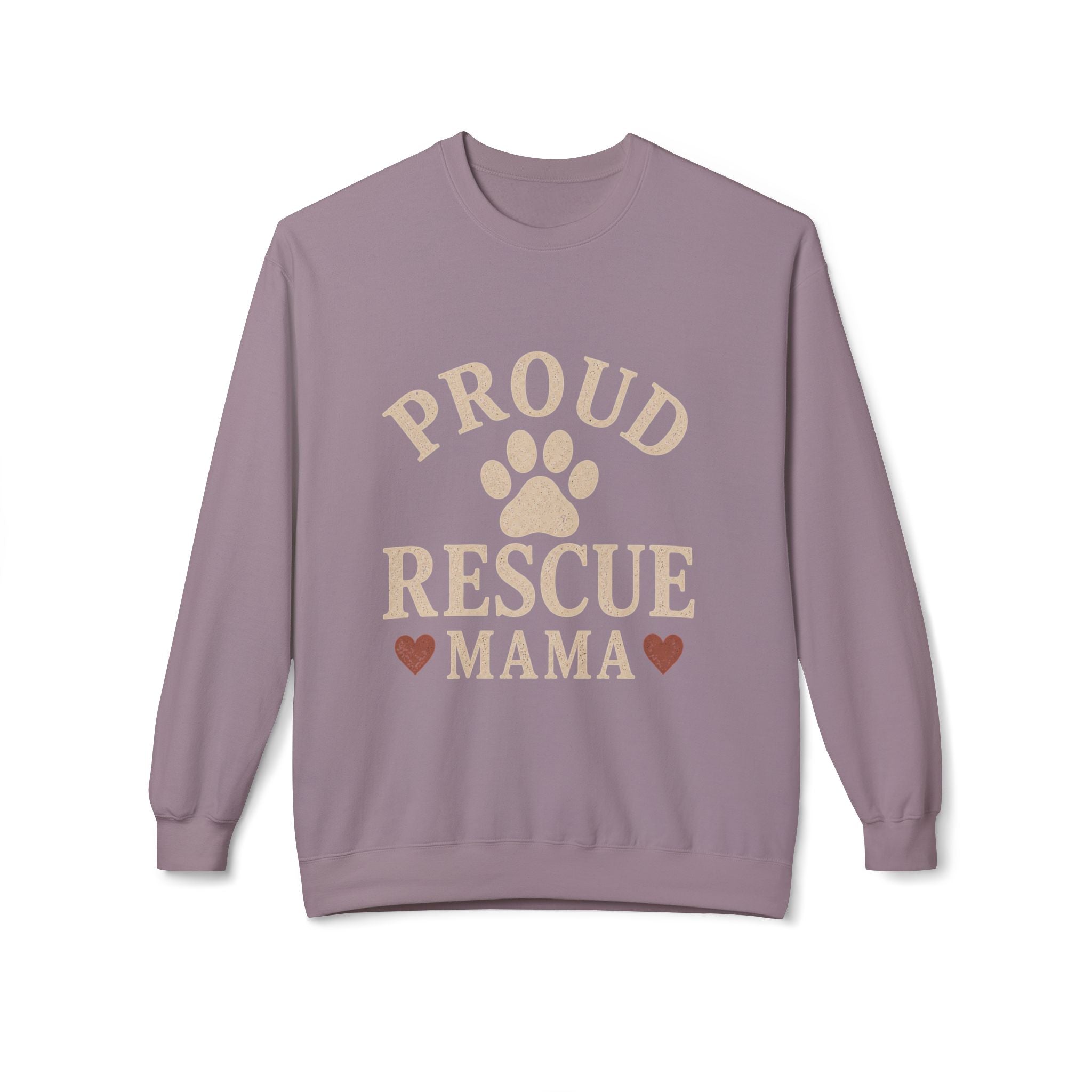 Proud Rescue Mama Sweatshirt, Rescue Dog Mom Crewneck, Shelter Dog Mom Gift, Vintage Dog Lover Sweatshirt, Adopt Don't Shop Gift