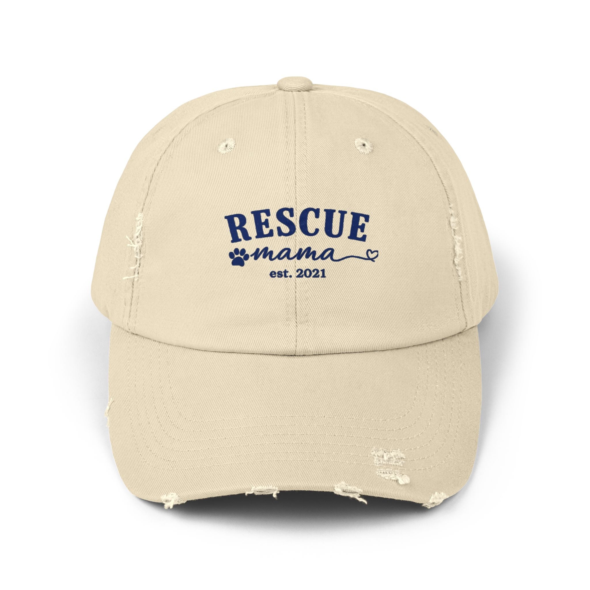 Rescue Mama Distressed Hat