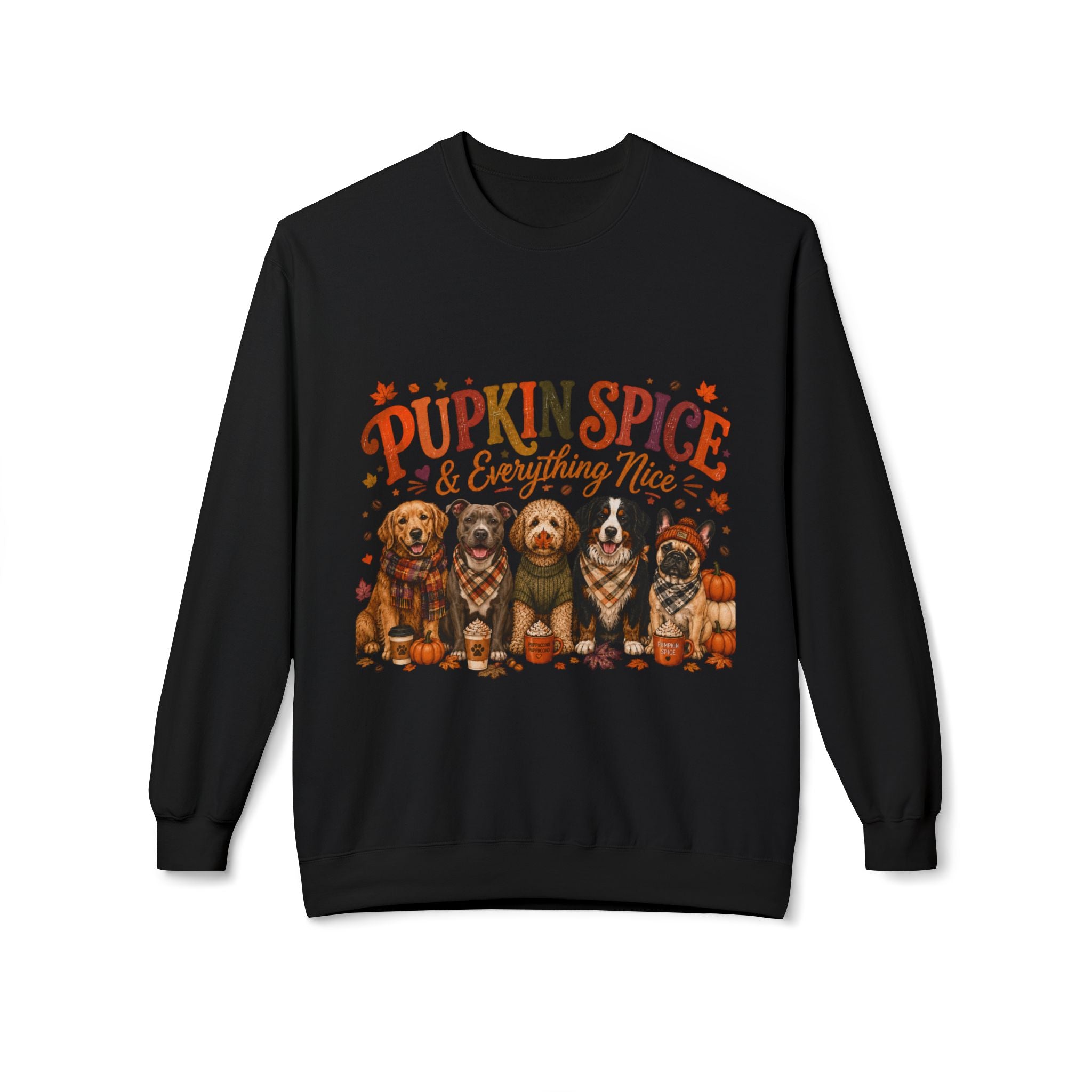 Dog Mom Fall Sweatshirt, Pumpkin Spice & Everything Nice Crewneck, Cute Autumn Dog Lover Sweatshirt, Halloween Puppy Shirt, Gift for Dog Mom