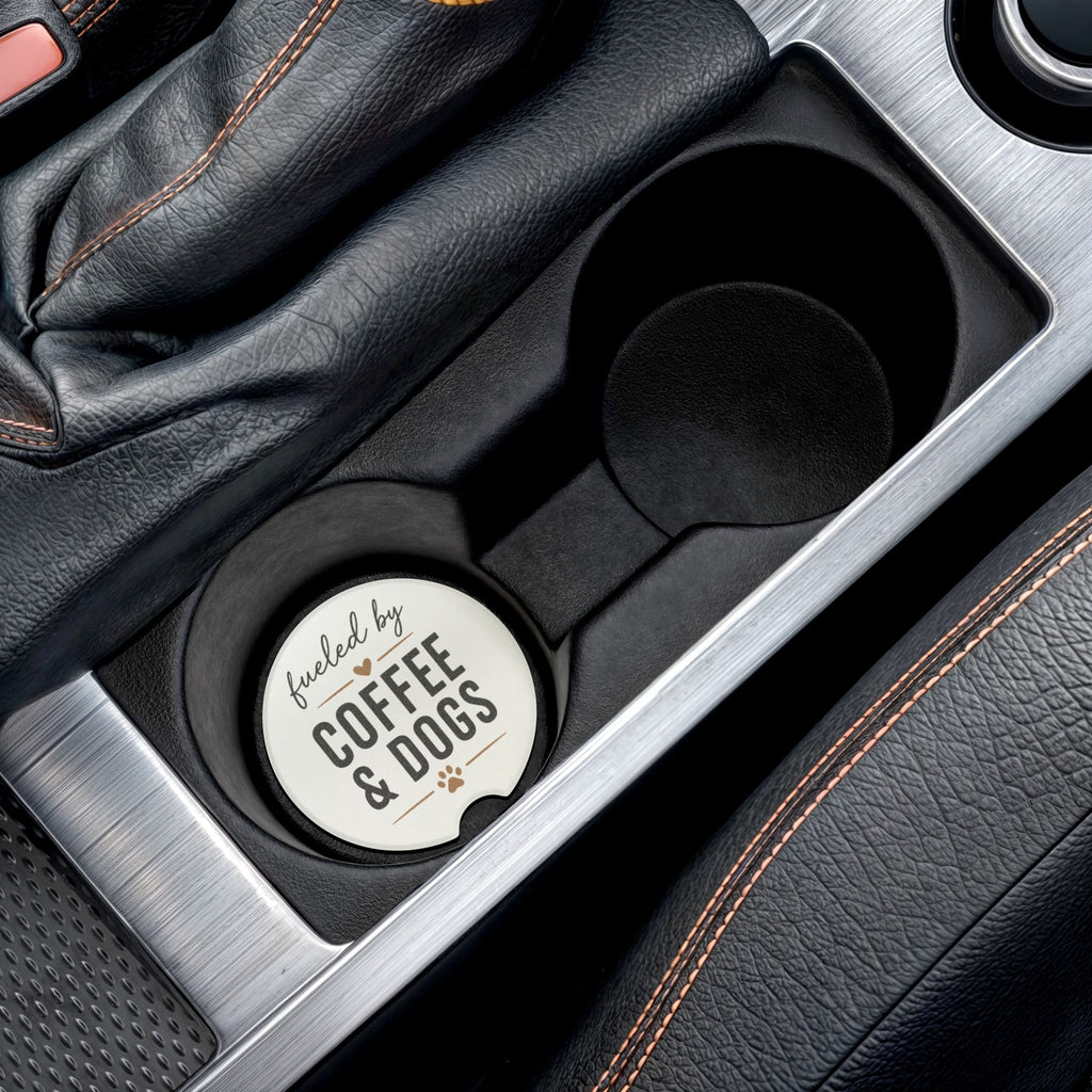 Dog Mom Car Coaster | Paw Print Beverage Slot