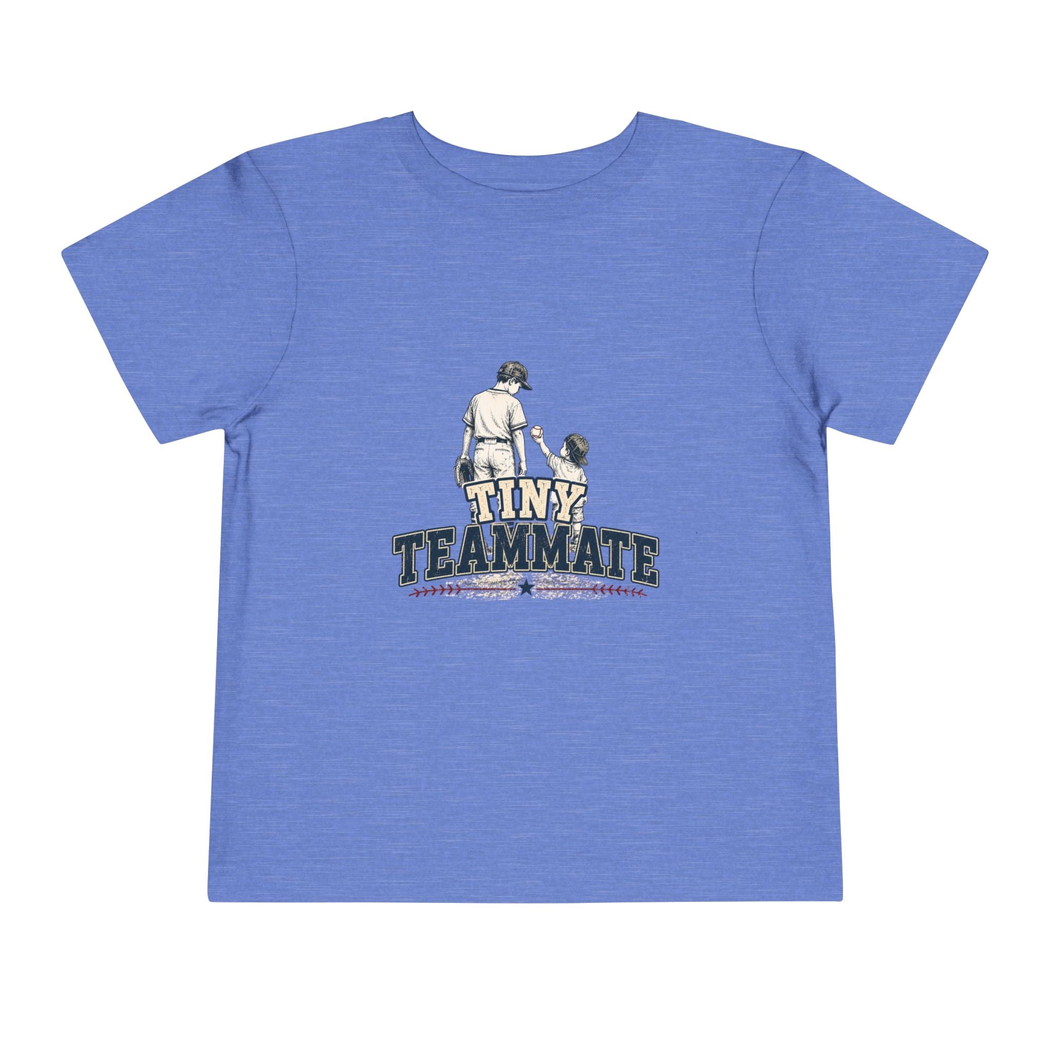 Tiny Teammate Baseball Toddler Short Sleeve Tee | Kids Sports Shirt