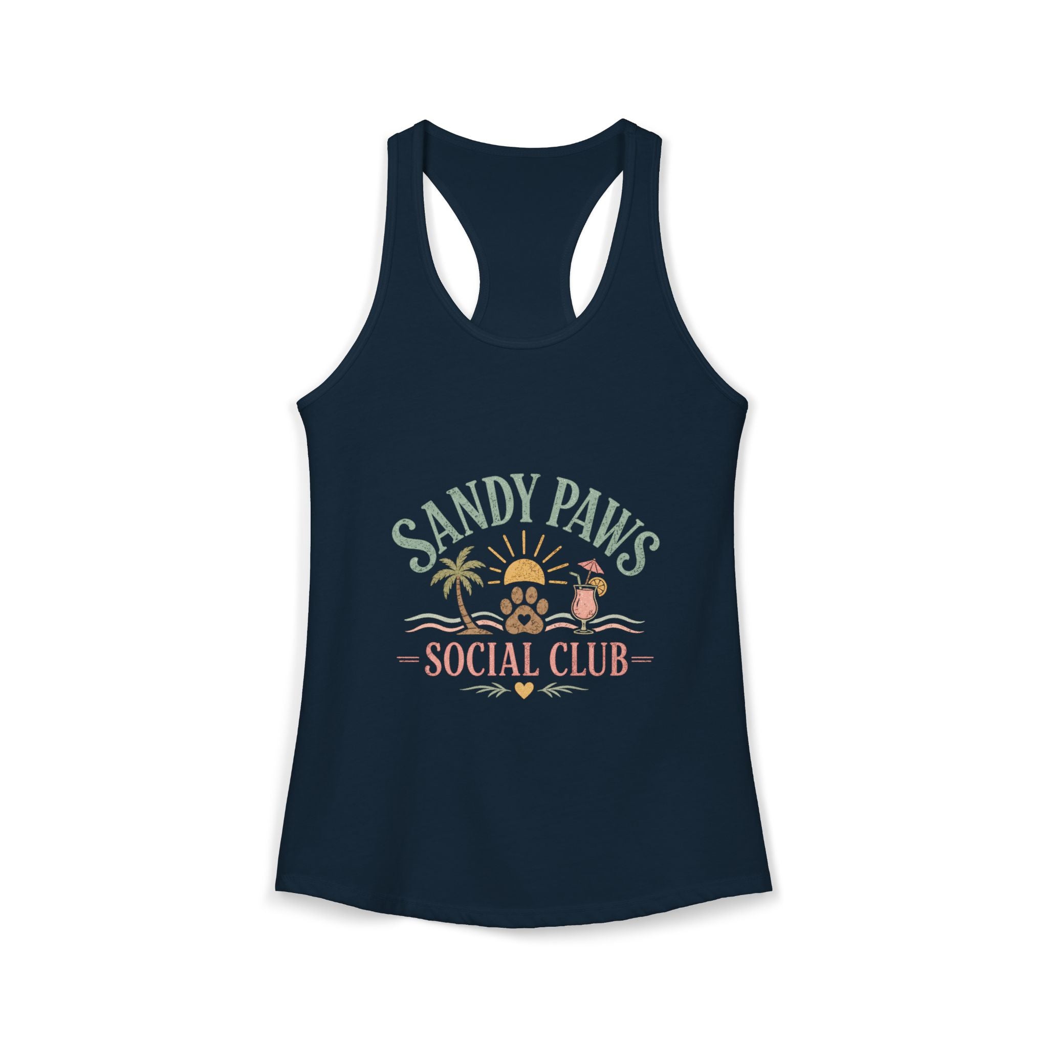 Dog Mom Social Club Racerback Tank | Summer Dog Lover Tank