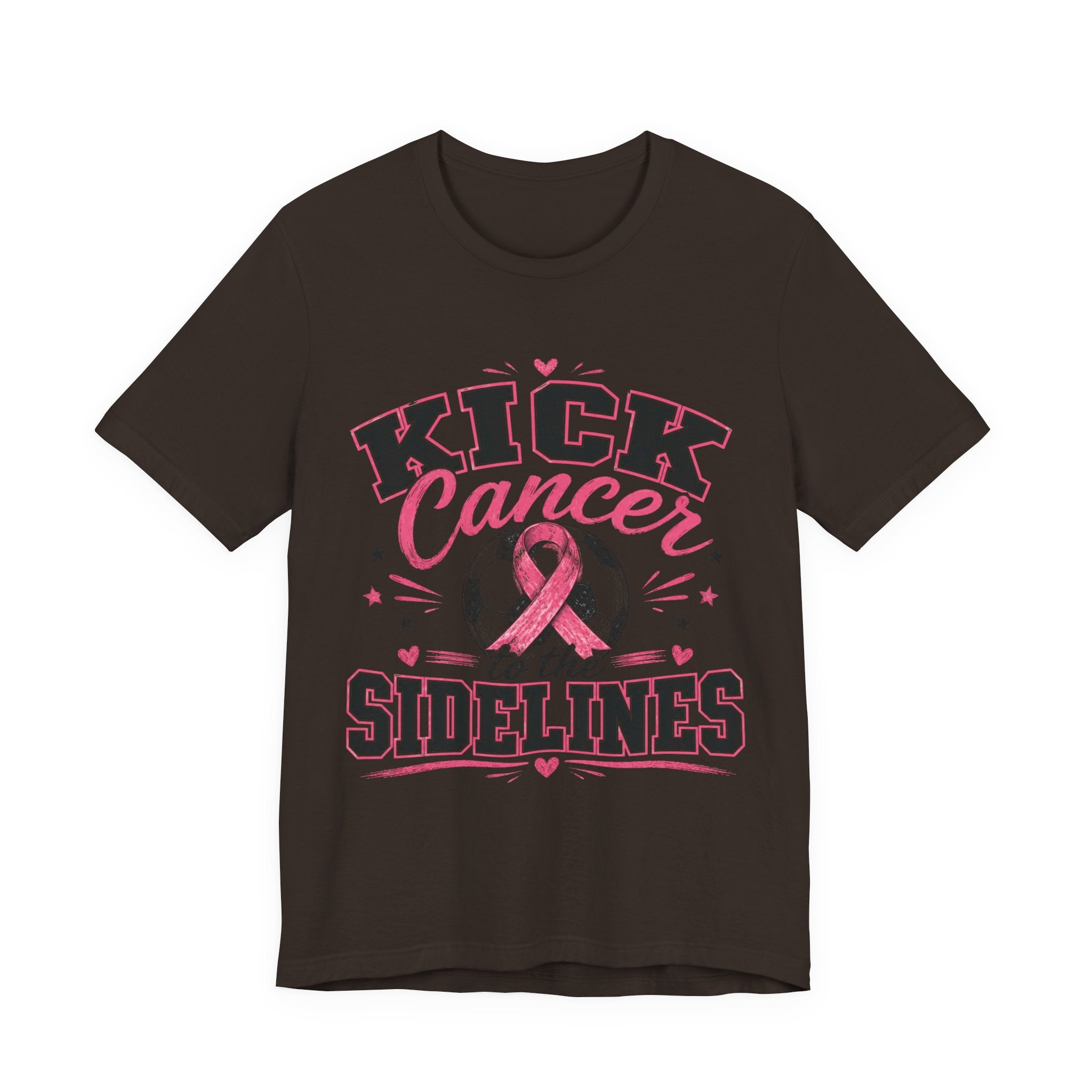 Kick Cancer to the Sidelines Soccer Shirt | Breast Cancer Awareness Tee | Pink Out Soccer Game Shirt | October Awareness Gift