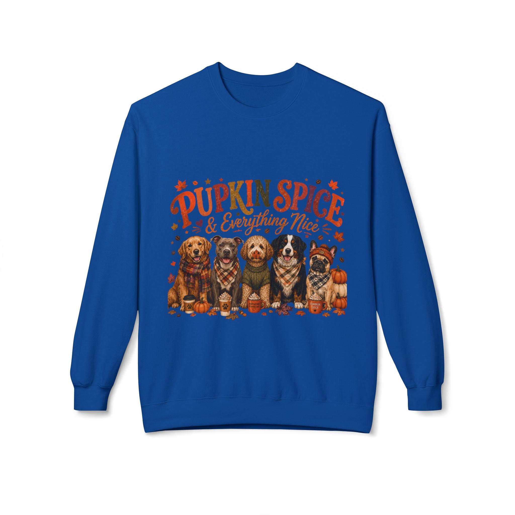Dog Mom Fall Sweatshirt, Pumpkin Spice & Everything Nice Crewneck, Cute Autumn Dog Lover Sweatshirt, Halloween Puppy Shirt, Gift for Dog Mom