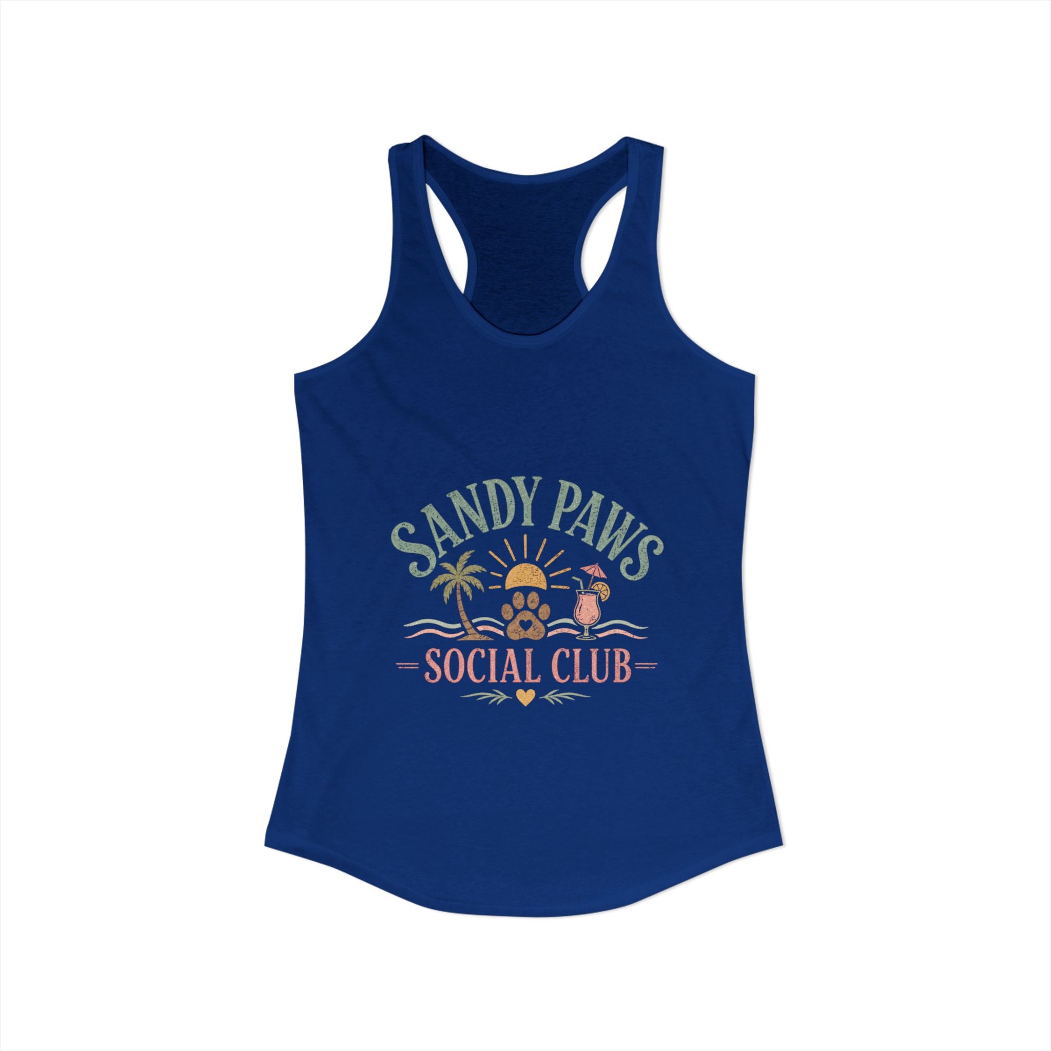 Dog Mom Social Club Racerback Tank | Summer Dog Lover Tank