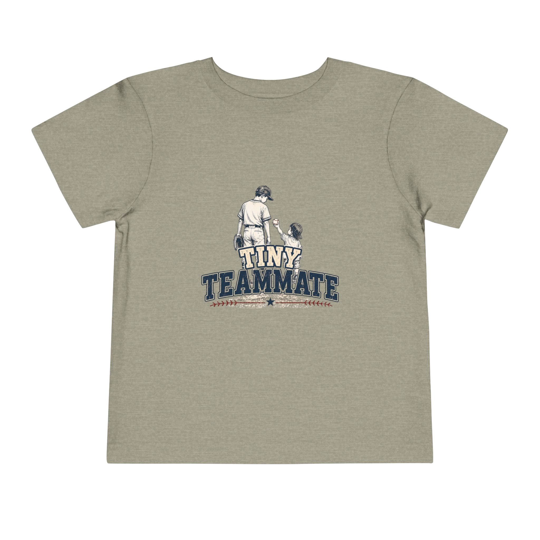 Tiny Teammate Baseball Toddler Short Sleeve Tee | Kids Sports Shirt