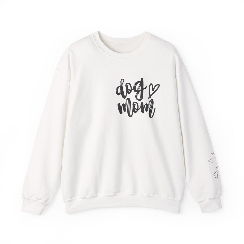 Dog Mom Crewneck Sweatshirt, Personalized Dog Mom Sweatshirt, Custom Dog Mom Sweatshirt, Dog Mom Sweatshirt