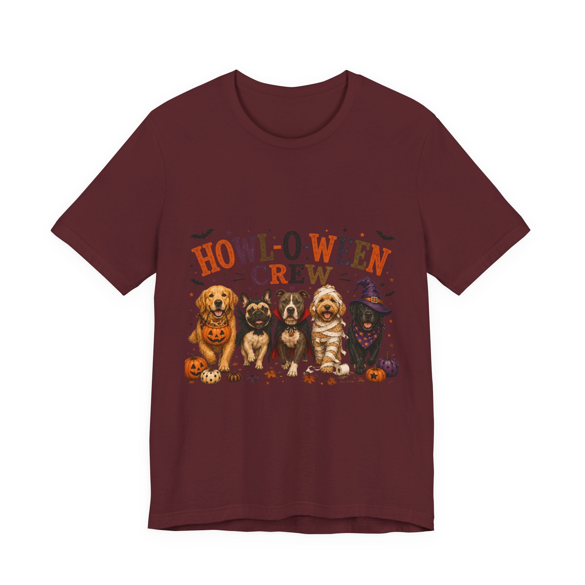 Howl-O-Ween Crew Shirt, Halloween Dog Mom Shirt, Cute Dog Halloween Tee, Spooky Dog Lover Gift, Fall Dog Shirt, Pumpkin Dog Costume Tee