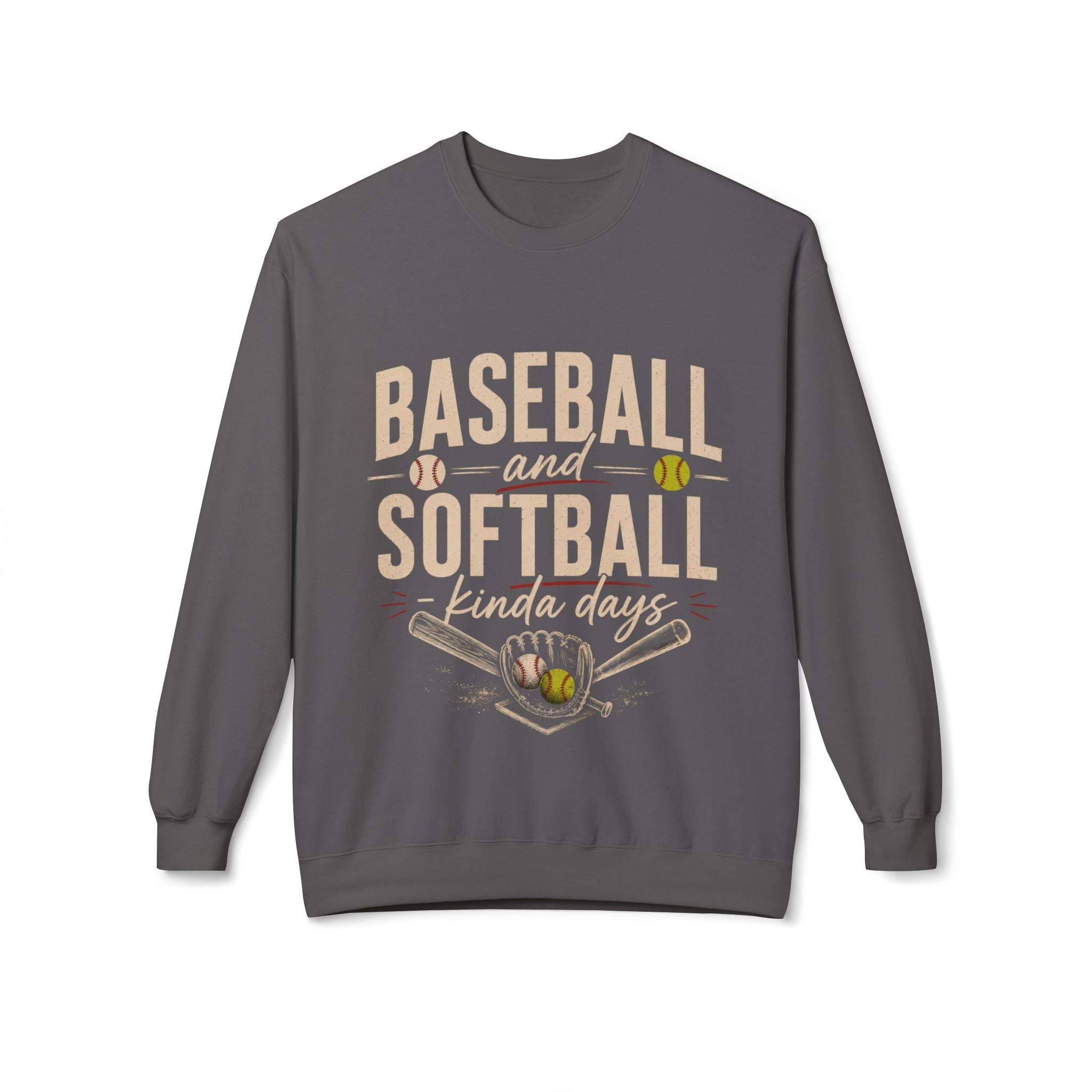 Baseball and Softball Kinda Days Sweatshirt, Sports Mom Sweatshirt, Sports Dad Sweatshirt, Grandparent Sweatshirt