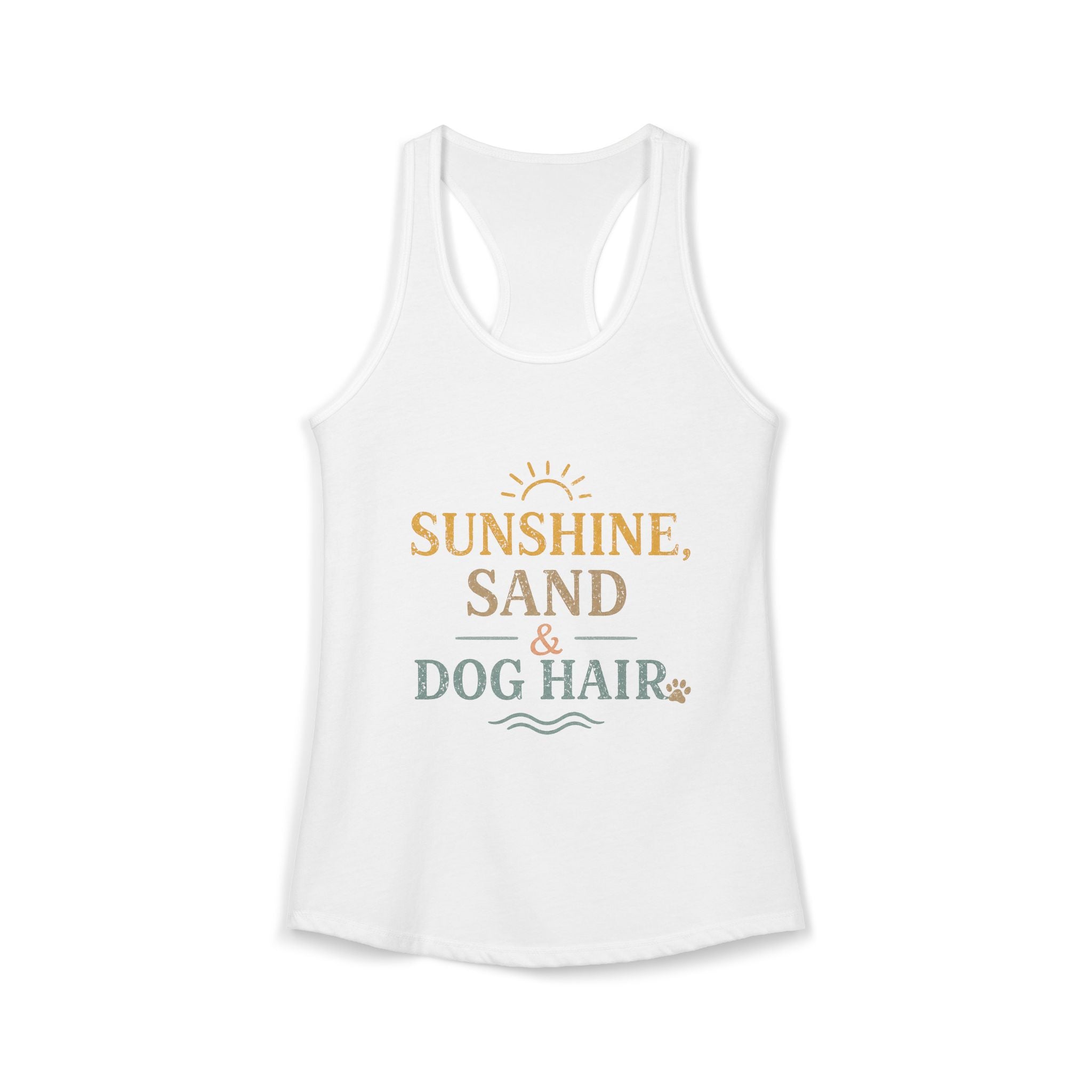 Women's Ideal Racerback Tank | Dog and beach themed tanks