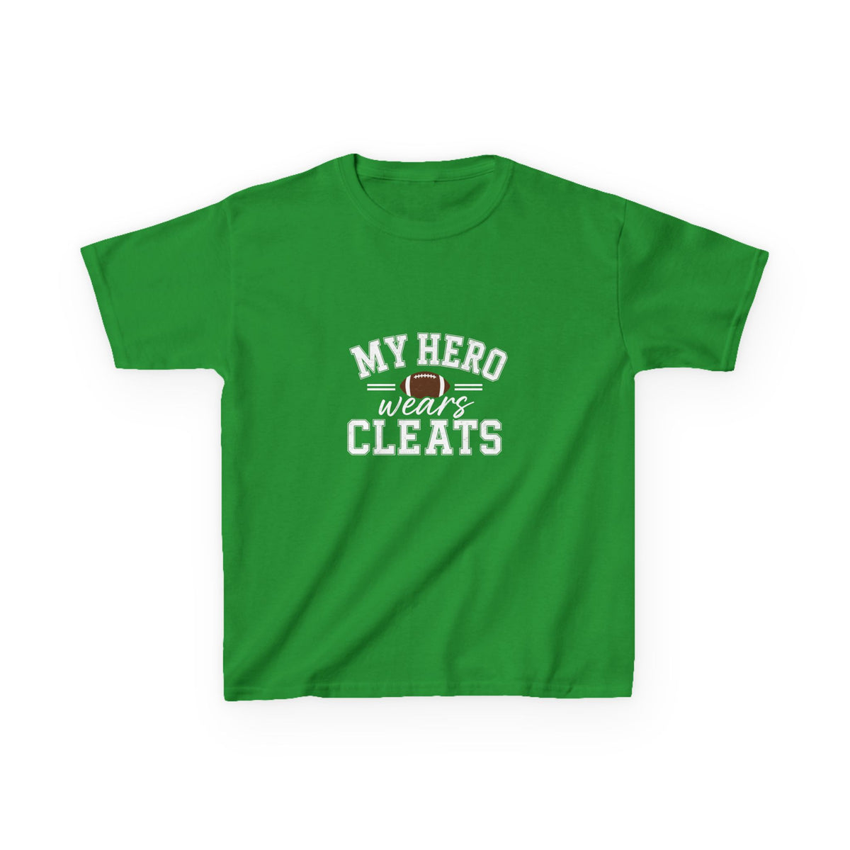 My Hero Wears Cleats Shirt | Kids Football Shirt | Little Brother Football Shirt | Little Sister Football Shirt | Sibling Shirt