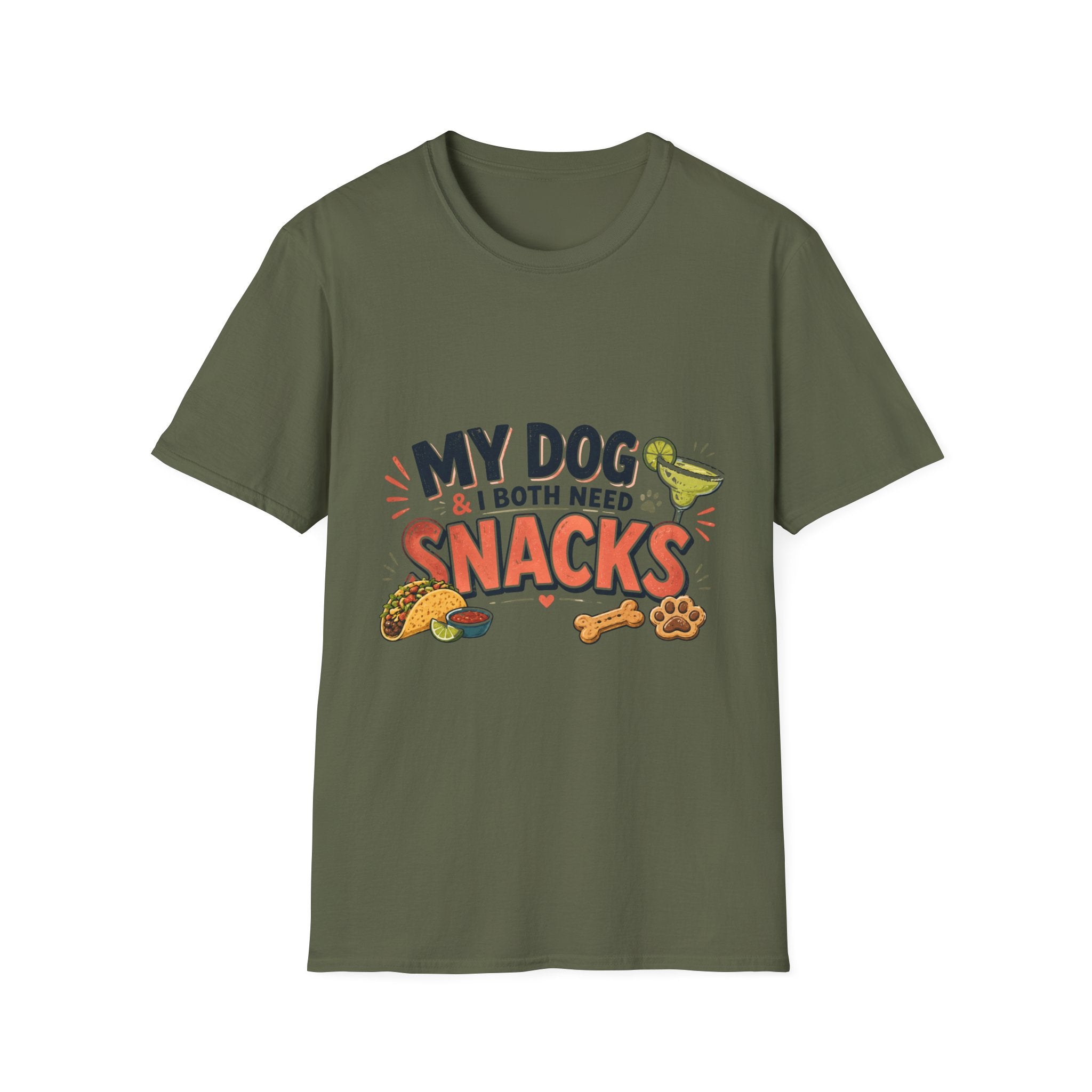 My Dog and I Both Need Snacks T-Shirt | Dog Lover Tee