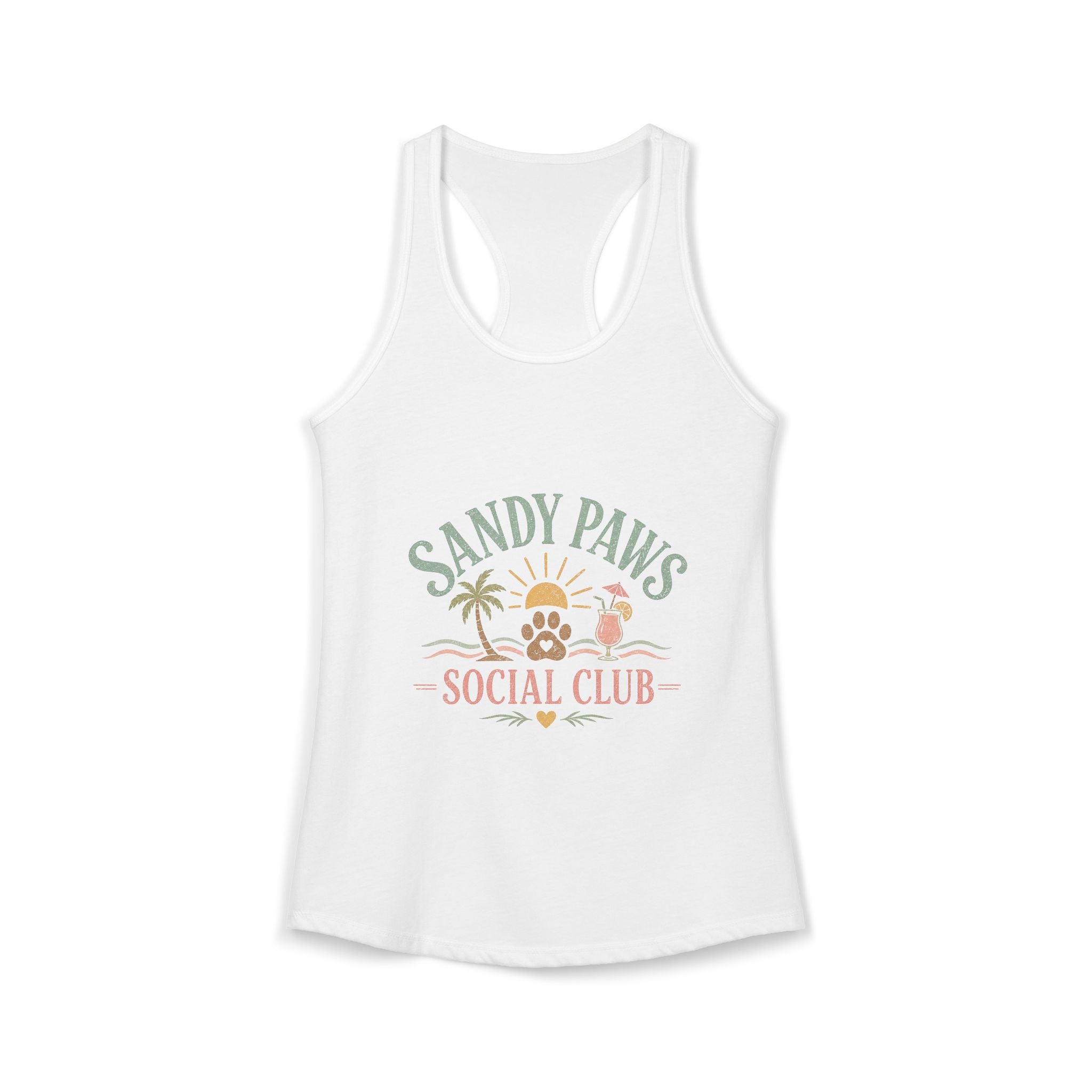 Dog Mom Social Club Racerback Tank | Summer Dog Lover Tank