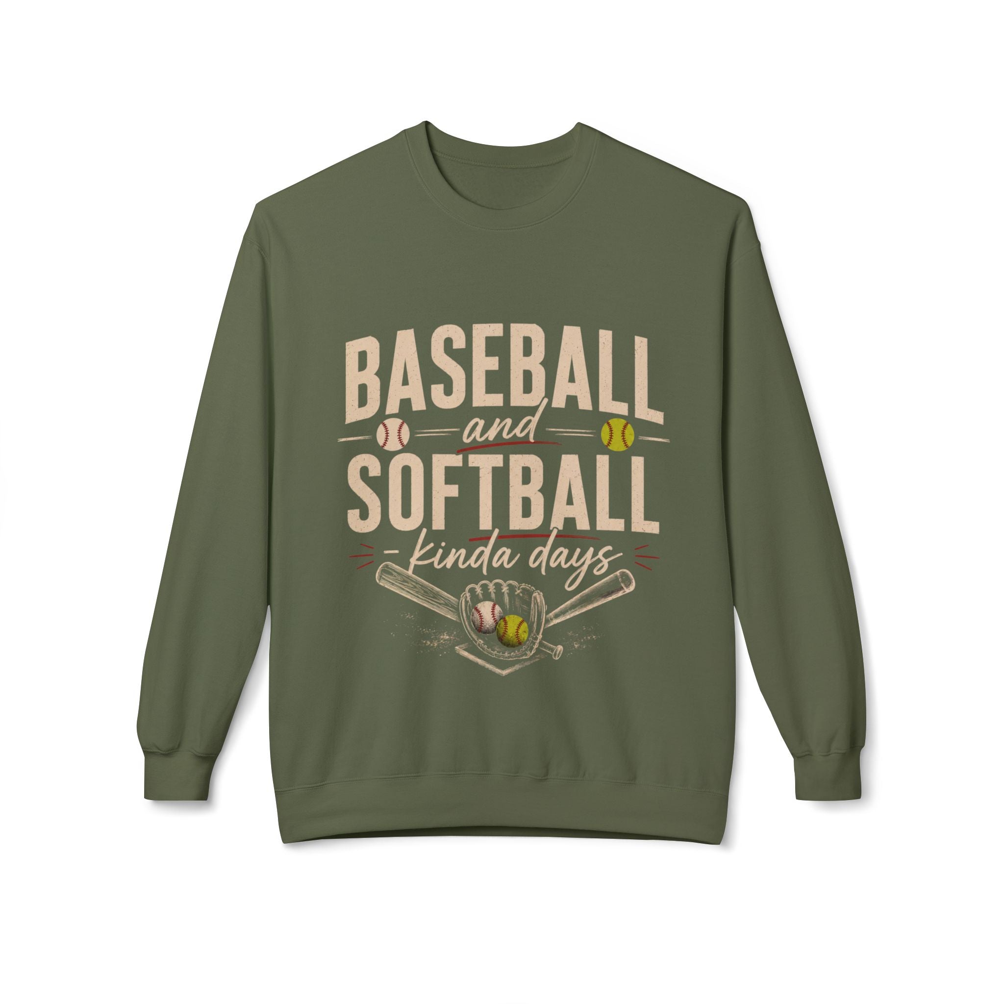 Baseball and Softball Kinda Days Sweatshirt, Sports Mom Sweatshirt, Sports Dad Sweatshirt, Grandparent Sweatshirt