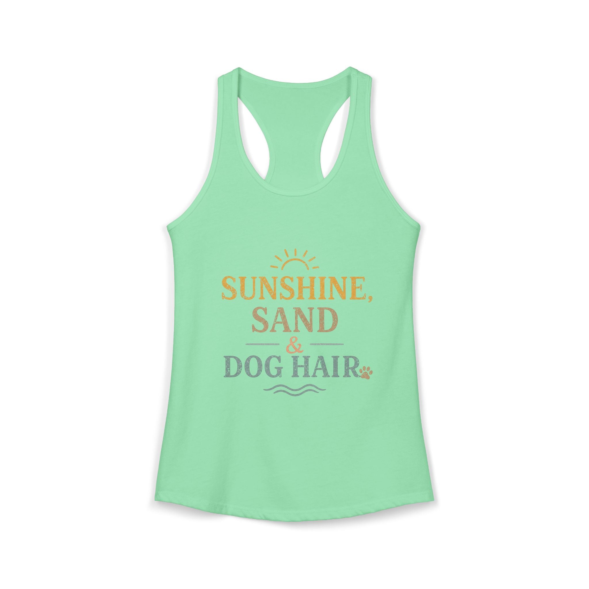 Women's Ideal Racerback Tank | Dog and beach themed tanks