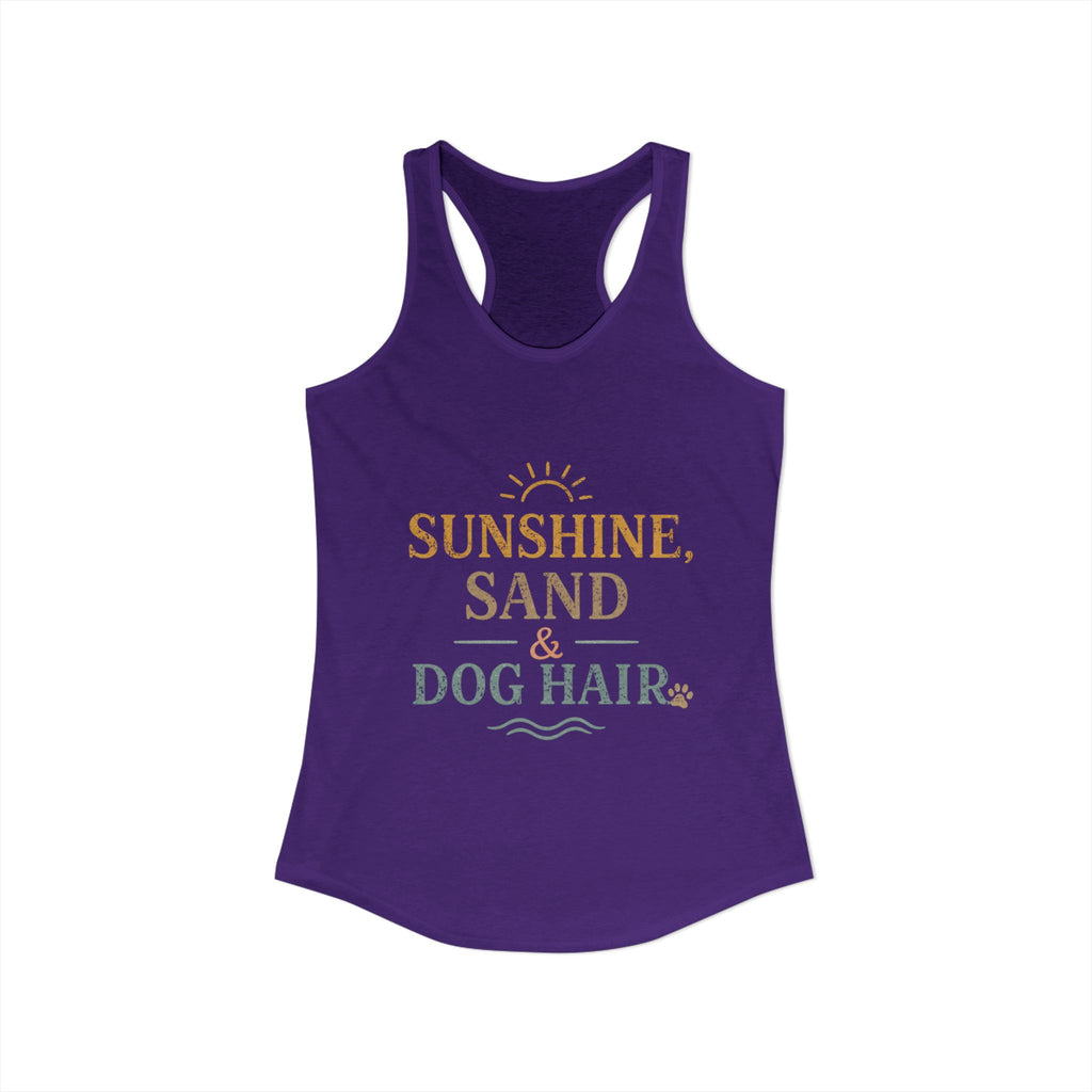 Women's Ideal Racerback Tank | Dog and beach themed tanks