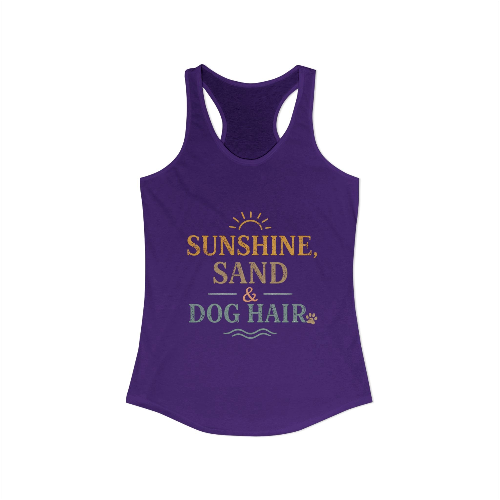 Women's Ideal Racerback Tank | Dog and beach themed tanks