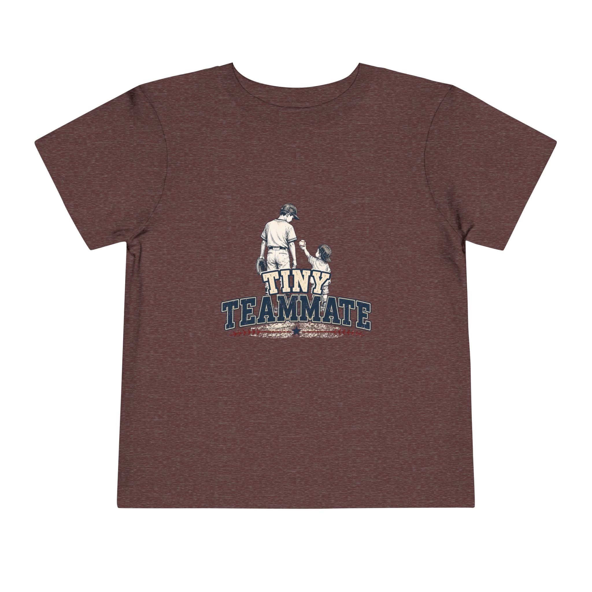 Tiny Teammate Baseball Toddler Short Sleeve Tee | Kids Sports Shirt