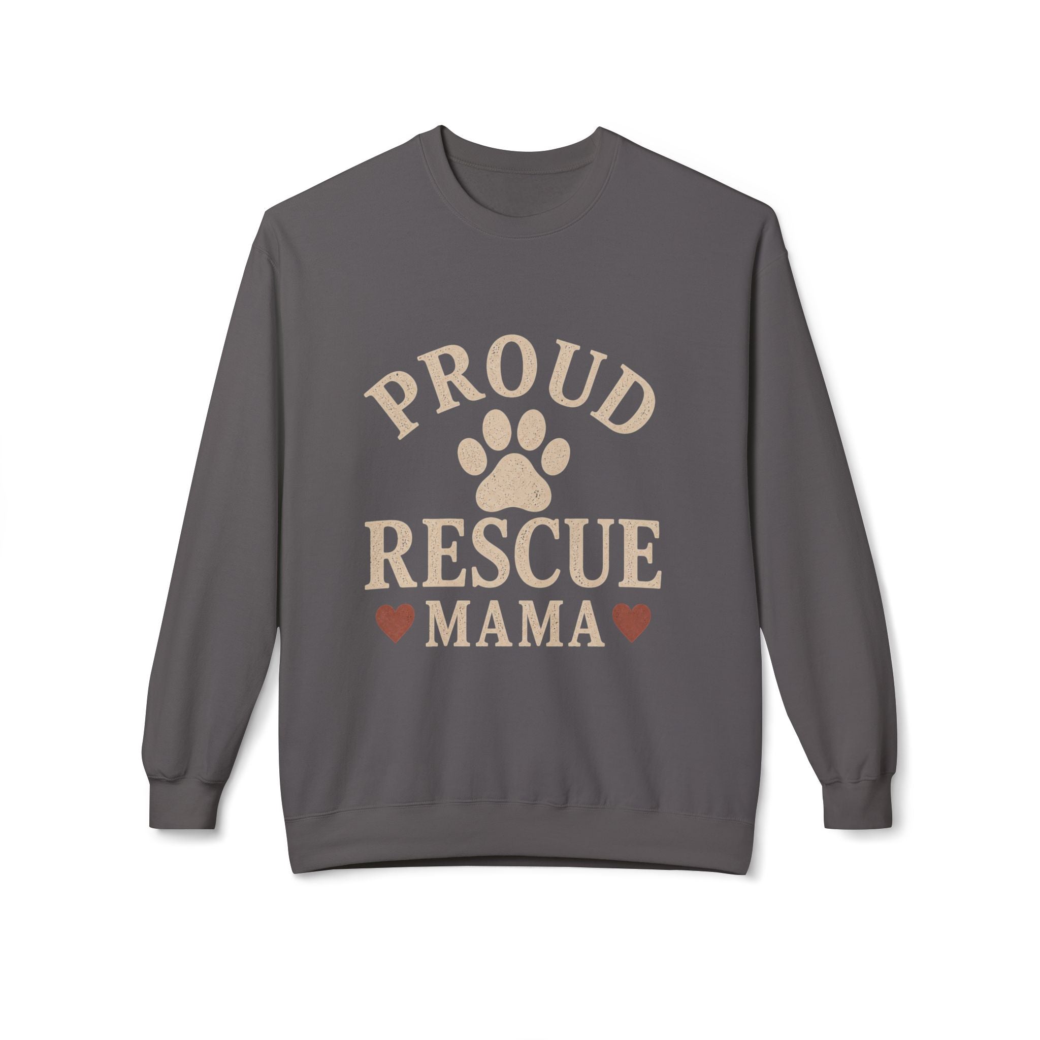 Proud Rescue Mama Sweatshirt, Rescue Dog Mom Crewneck, Shelter Dog Mom Gift, Vintage Dog Lover Sweatshirt, Adopt Don't Shop Gift