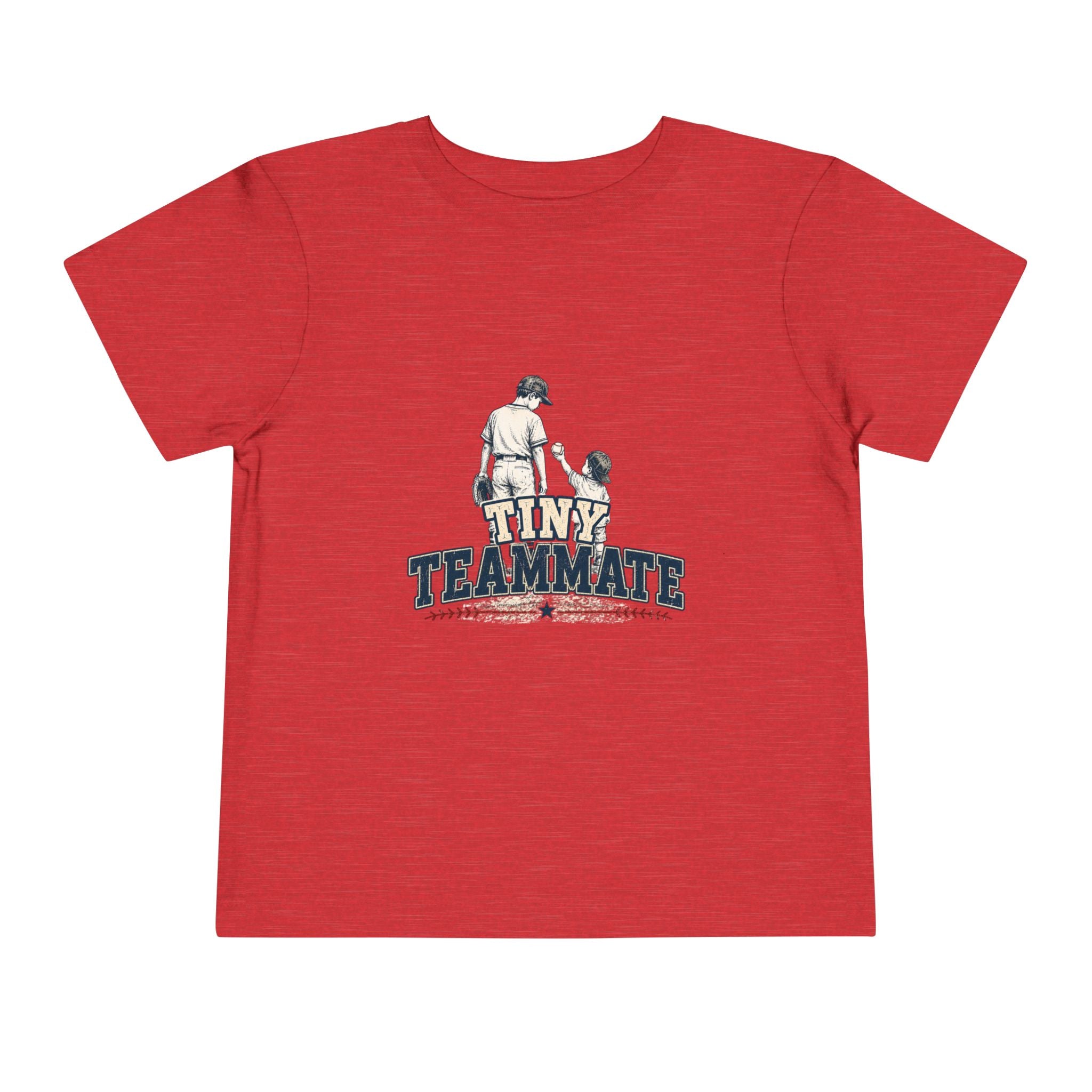Tiny Teammate Baseball Toddler Short Sleeve Tee | Kids Sports Shirt