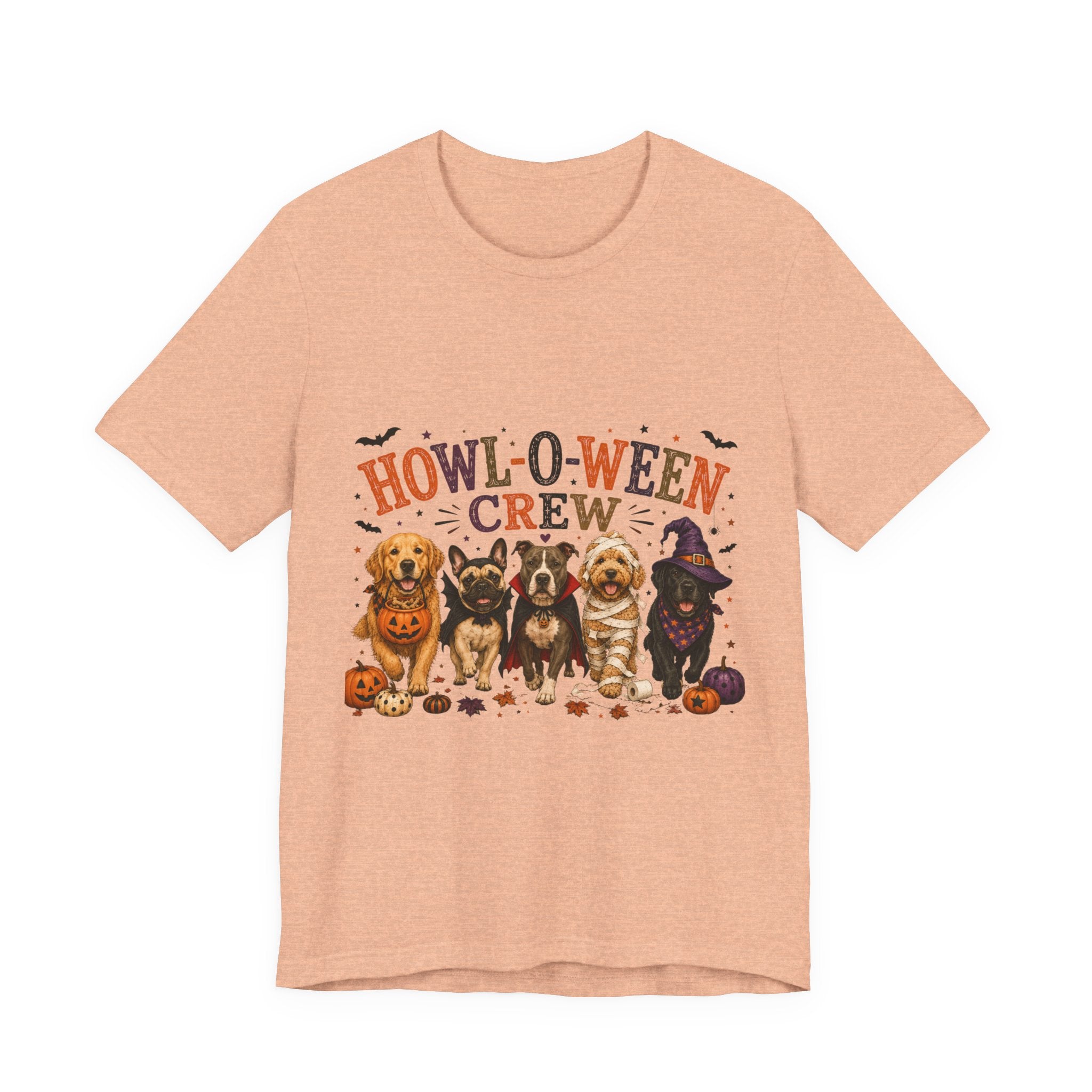 Howl-O-Ween Crew Shirt, Halloween Dog Mom Shirt, Cute Dog Halloween Tee, Spooky Dog Lover Gift, Fall Dog Shirt, Pumpkin Dog Costume Tee