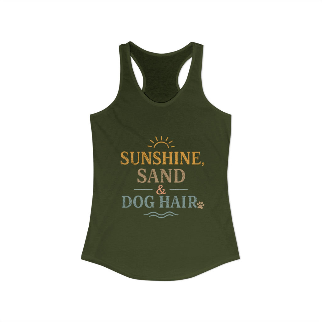 Women's Ideal Racerback Tank | Dog and beach themed tanks