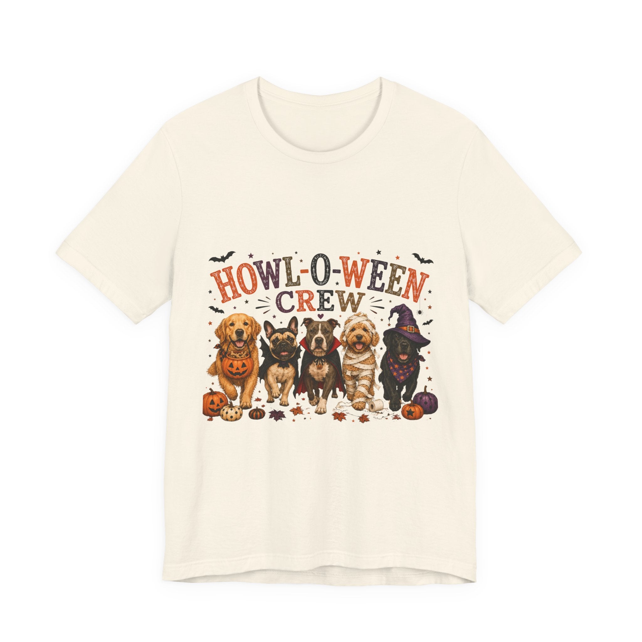 Howl-O-Ween Crew Shirt, Halloween Dog Mom Shirt, Cute Dog Halloween Tee, Spooky Dog Lover Gift, Fall Dog Shirt, Pumpkin Dog Costume Tee
