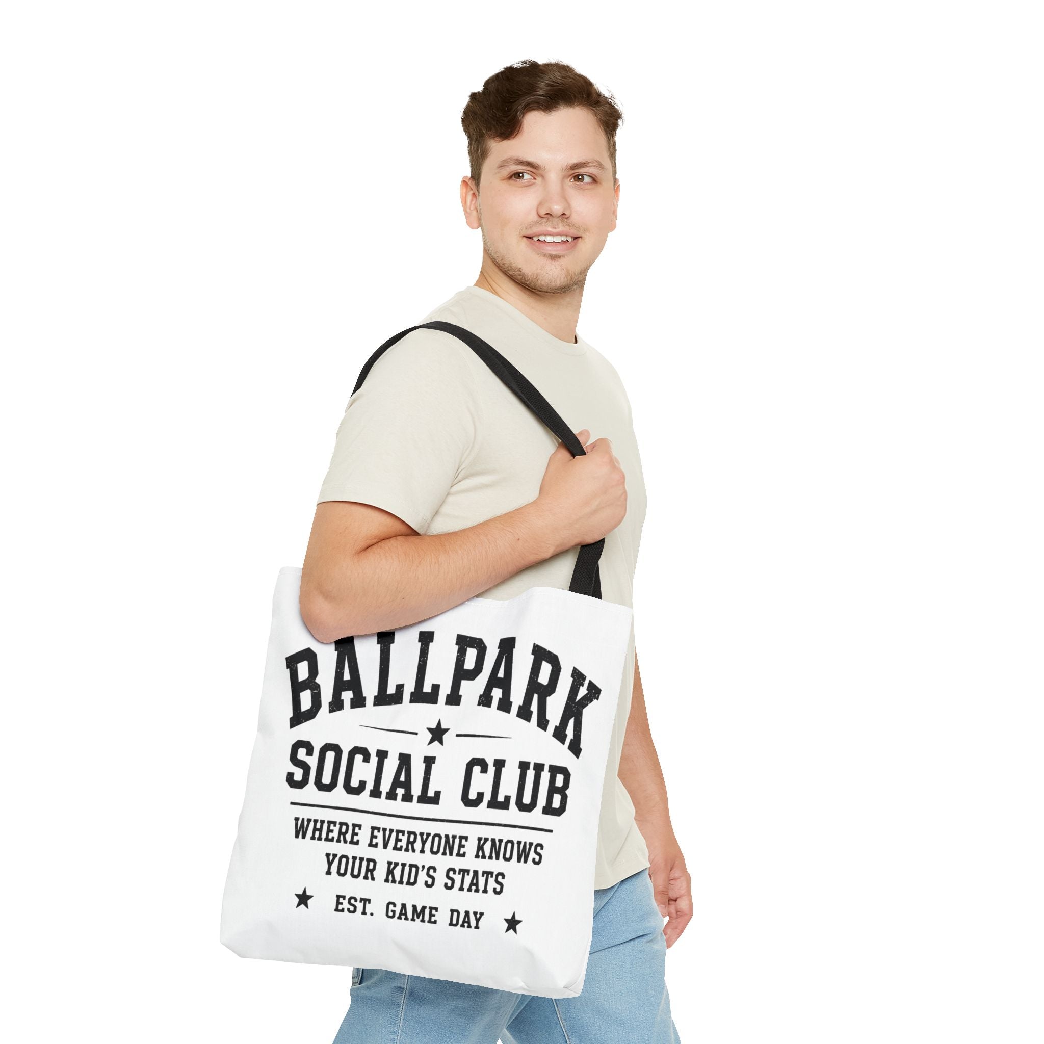 Sports Mom Tote Bag | Allover Print Mom Tote, Athletic Team Carrier