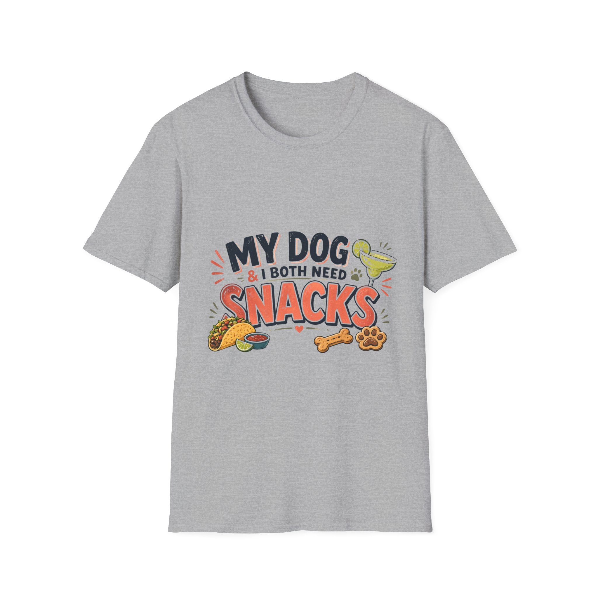 My Dog and I Both Need Snacks T-Shirt | Dog Lover Tee