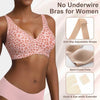 Seamless Leopard Print Wireless Bra