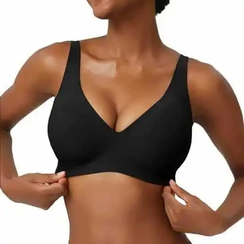 Seamless Leopard Print Wireless Bra